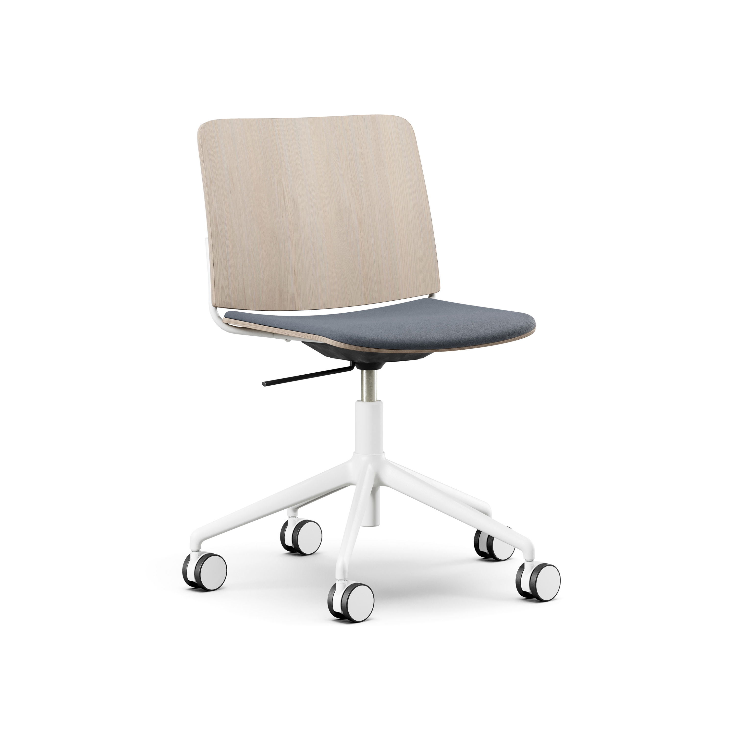 Mostra il prodotto Atrium Focus, glides, fixed seat cushion, veneer back rest del produttore Fora Form