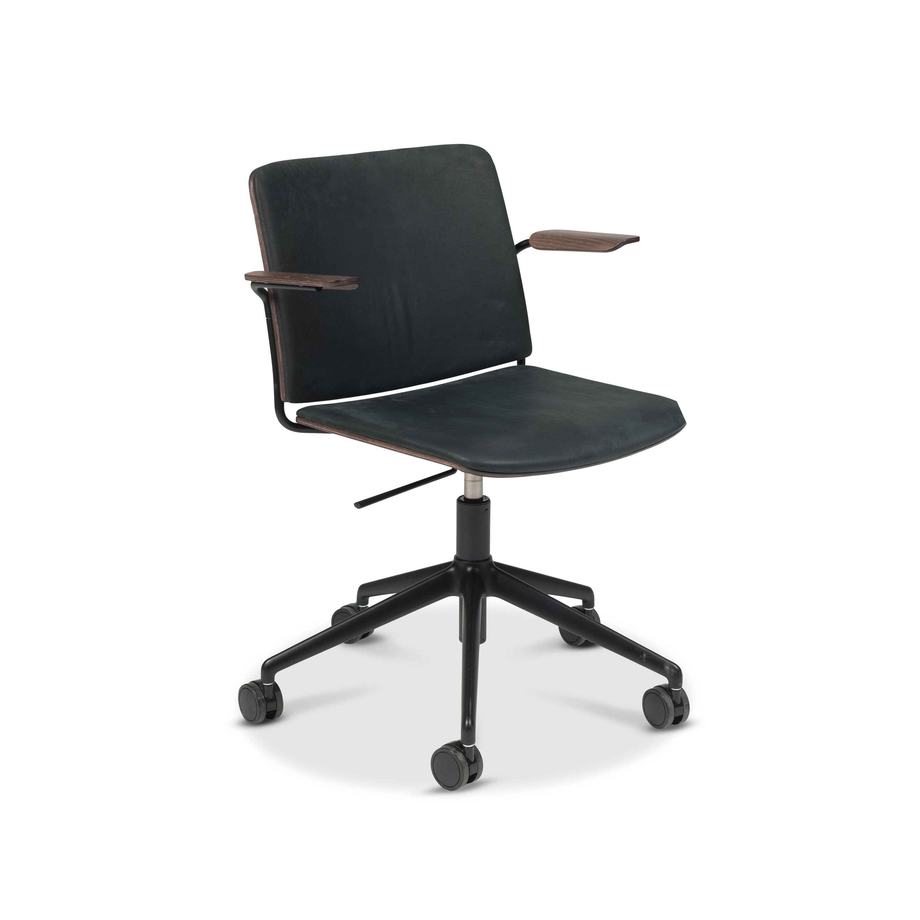 Display product Atrium Focus, wheels, fixed seat-, back cushion and armrest from manufacturer Fora Form