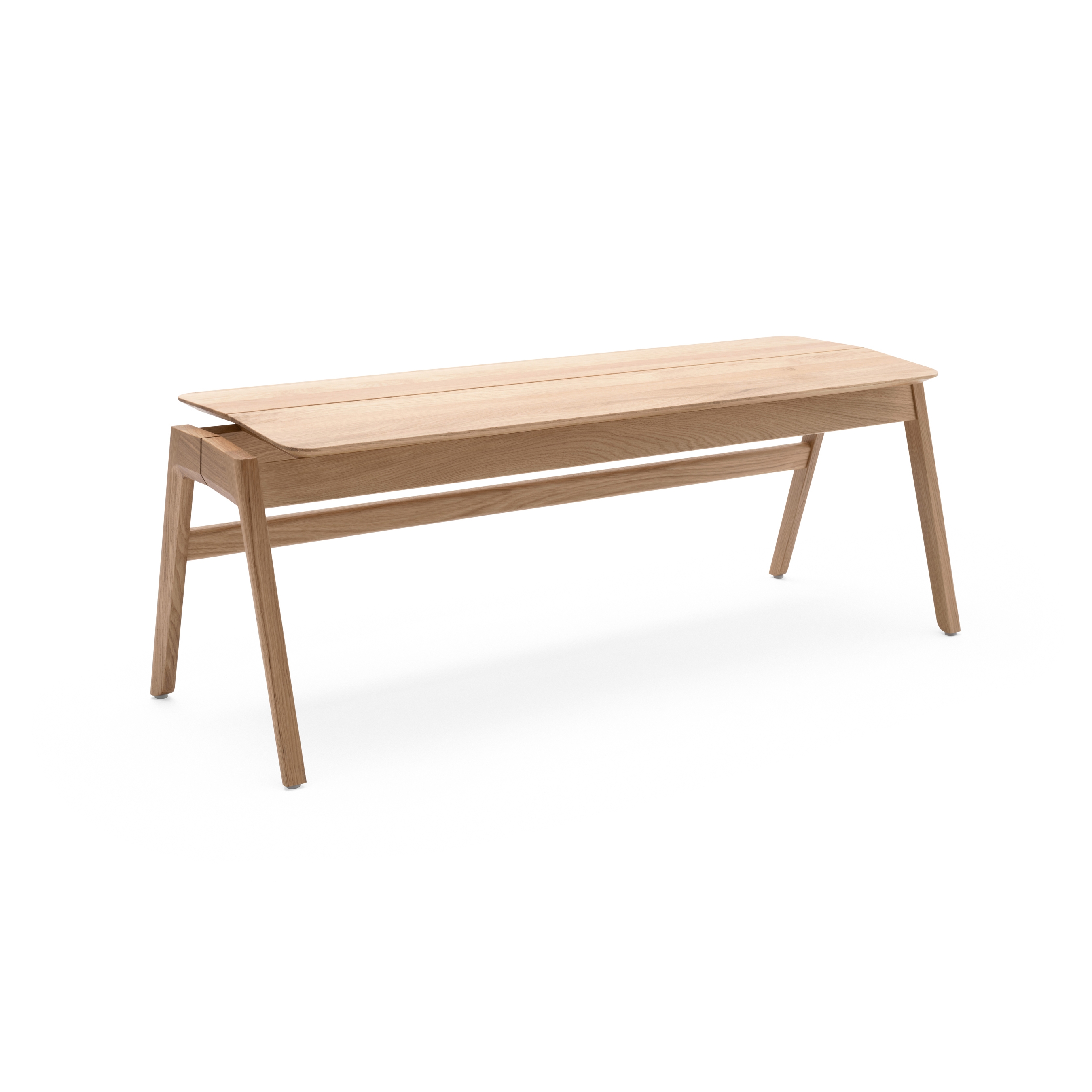 Display product Knekk bench in oak from manufacturer Fora Form