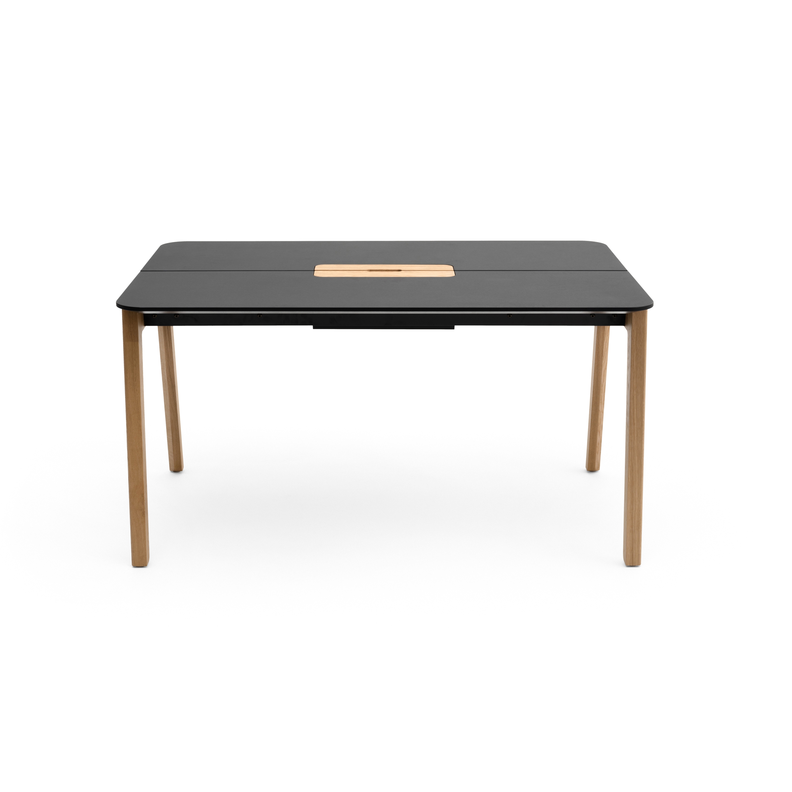 Afficher le produit Knekk wood table w/ cable hatch with well du fabricant Fora Form