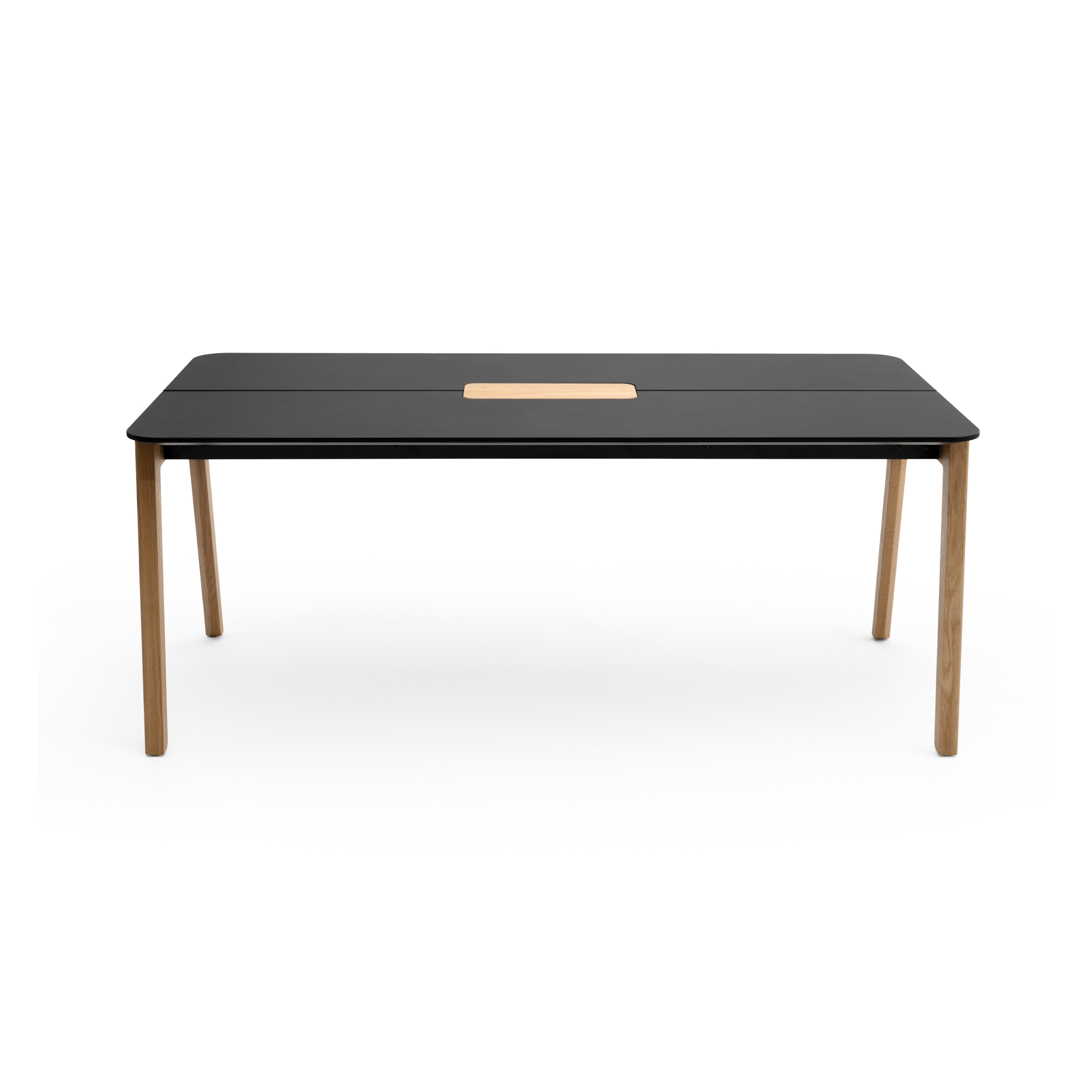 Display product Knekk wood table w/ centrepiece from manufacturer Fora Form