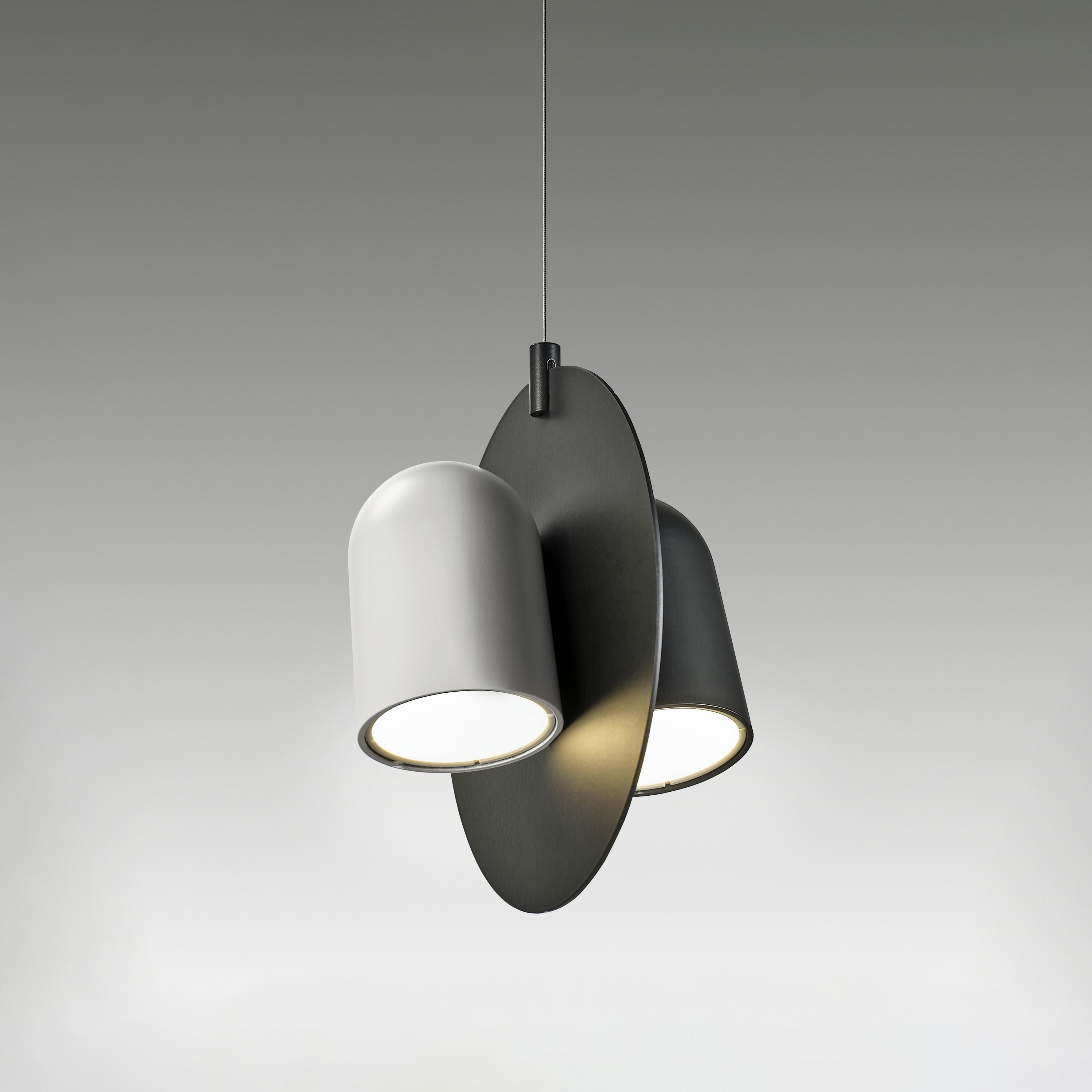 Mostra il prodotto Perdue Pendant Disc 19 | Matt Black / Matt White del produttore LUMINA