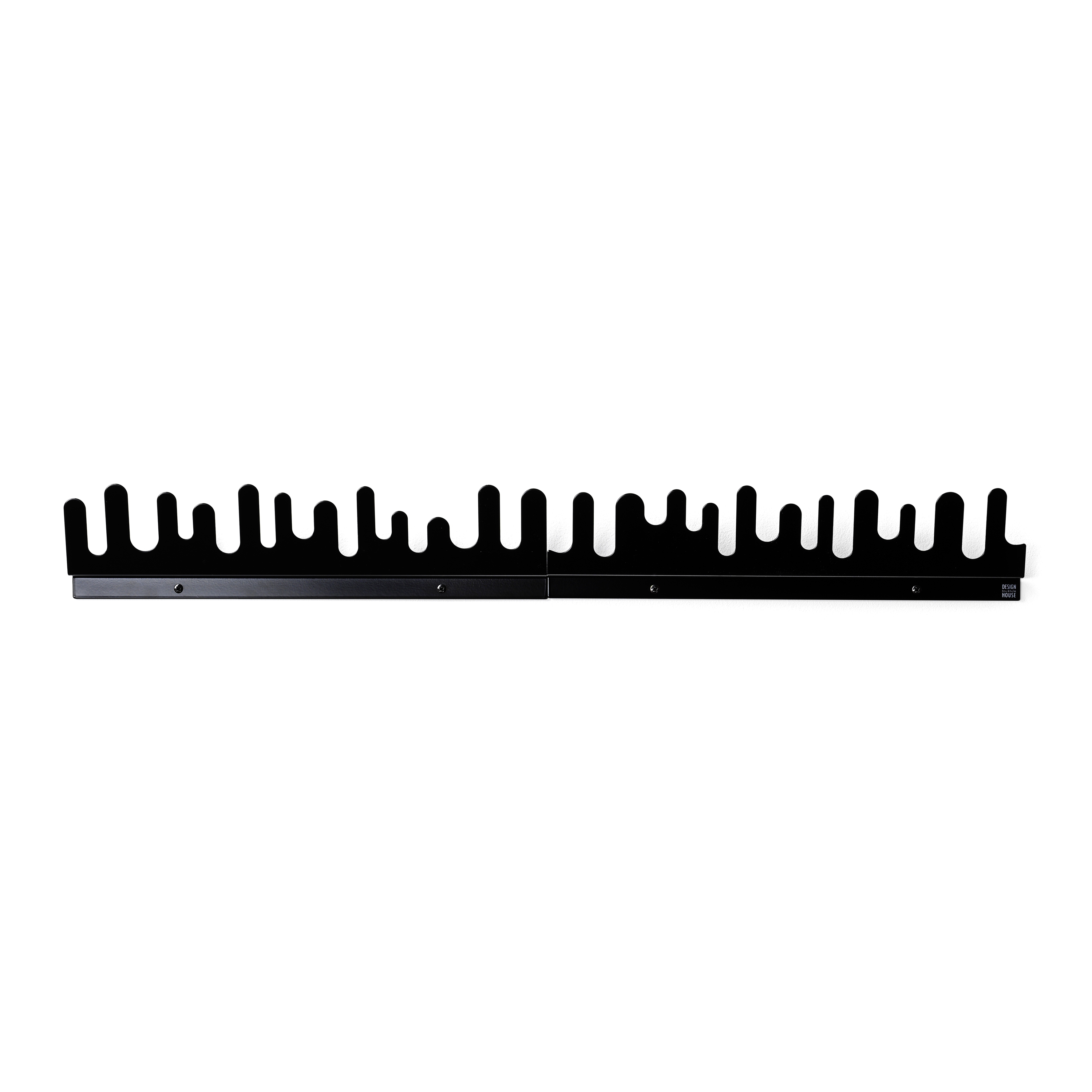 Afficher le produit Wave wall-mounted hanger in black lacquered metal du fabricant Design House Stockholm