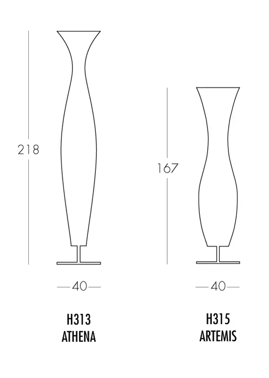 Dix Heures Dix - Aphrodite H317 floor lamp