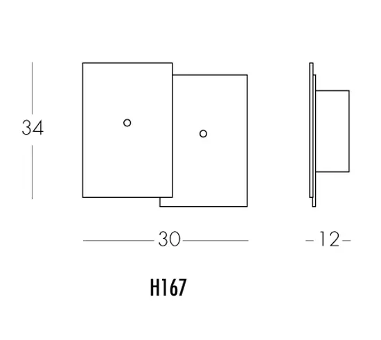 Dix Heures Dix - La foule H167 wall lamp