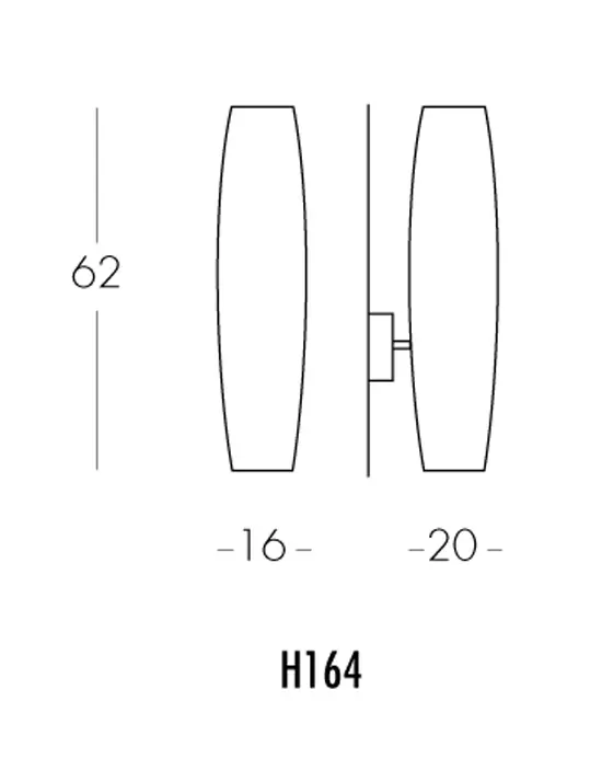 Dix Heures Dix - Colonne H164 wall lamp
