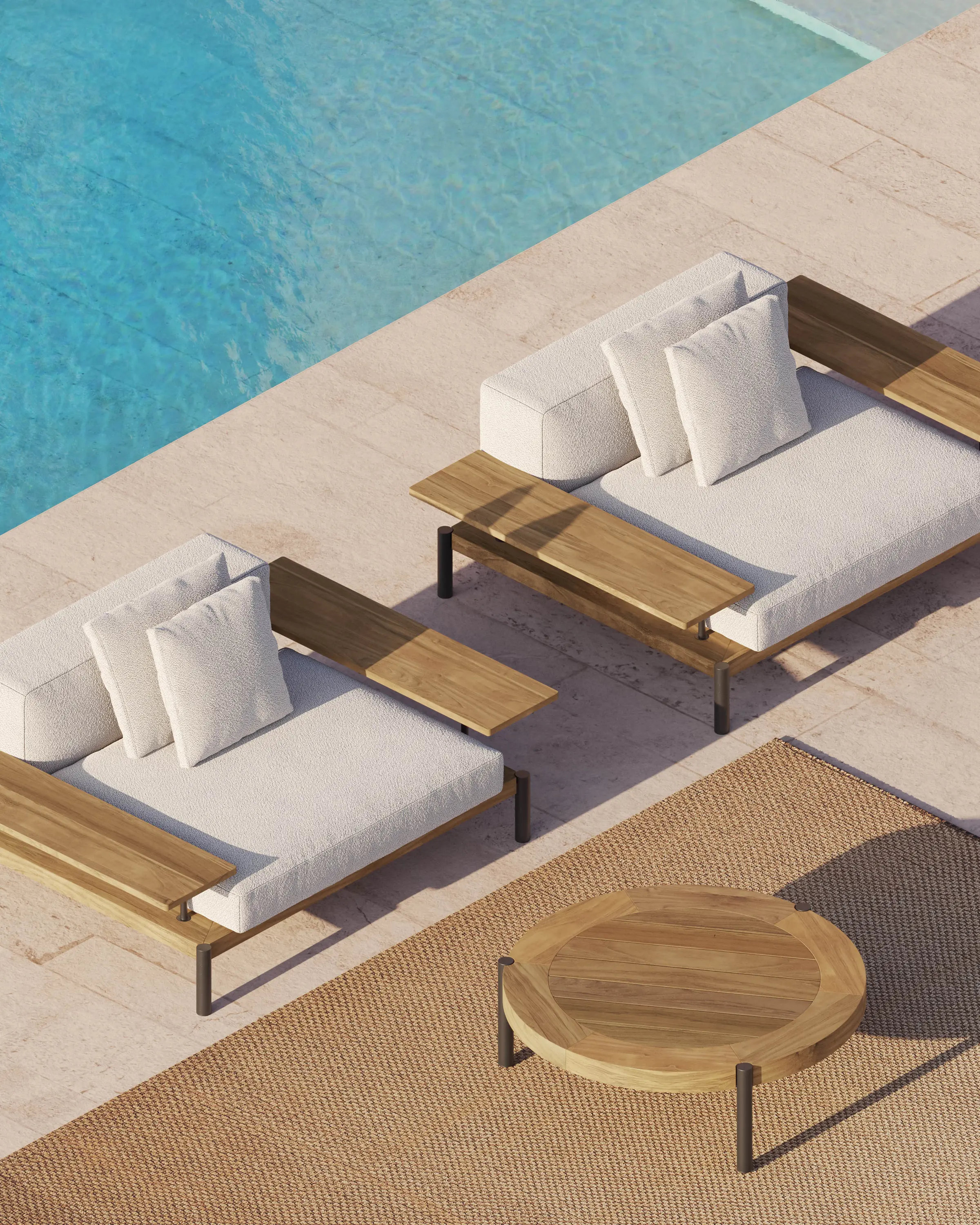 GANDIABLASCO - Lademadera Rectangular Coffee Table
