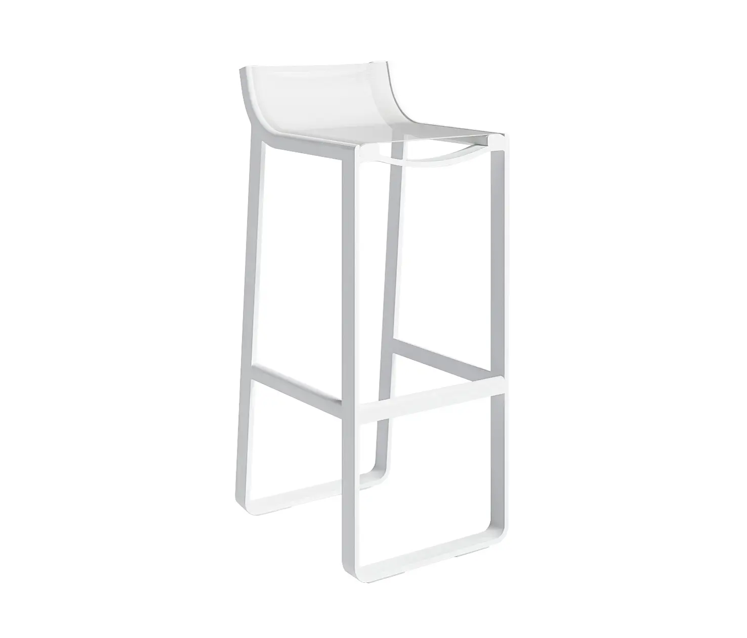 GANDIABLASCO - Flat Textil Stool with Backrest