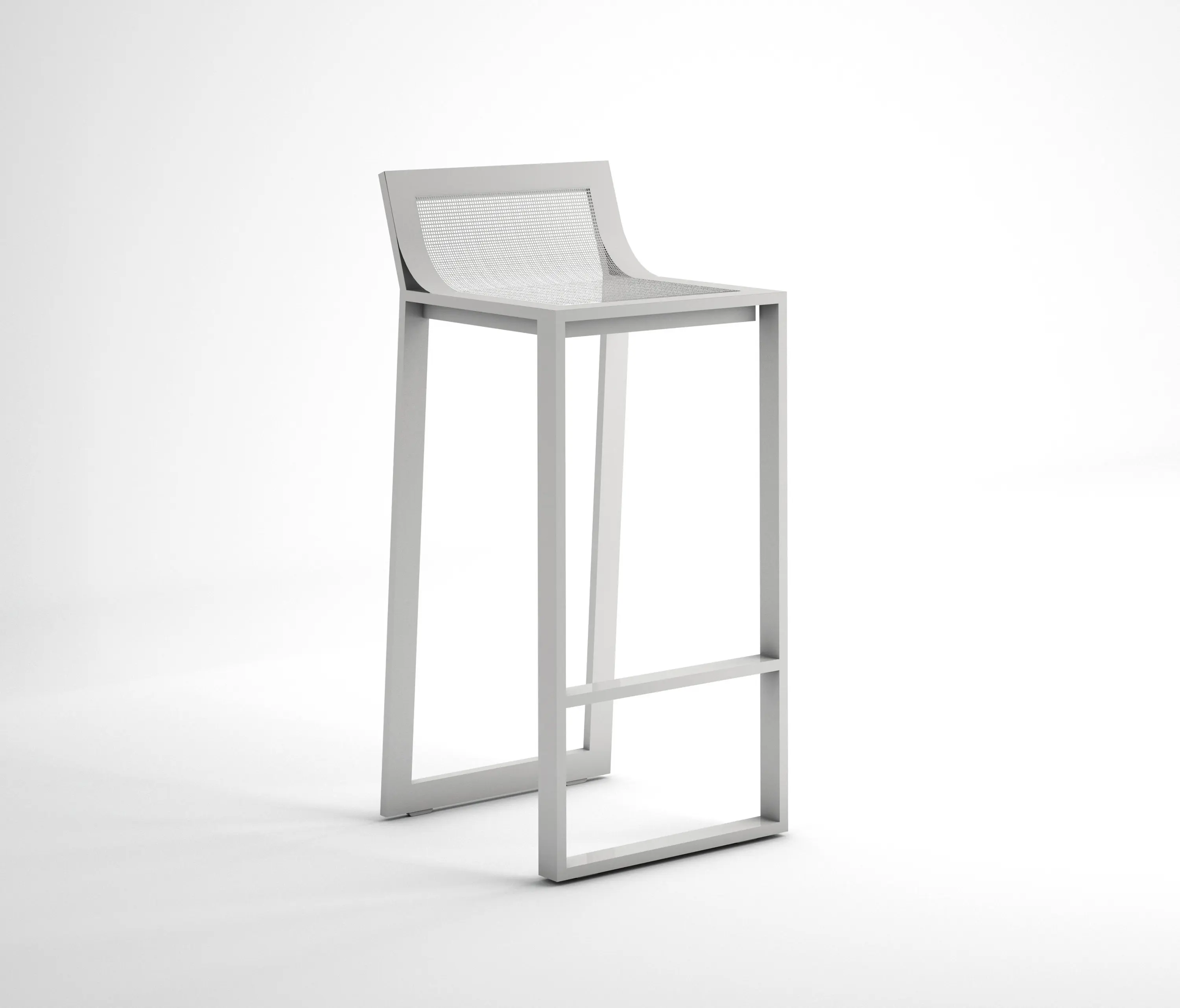 GANDIABLASCO - Blau Stool with High Backrest