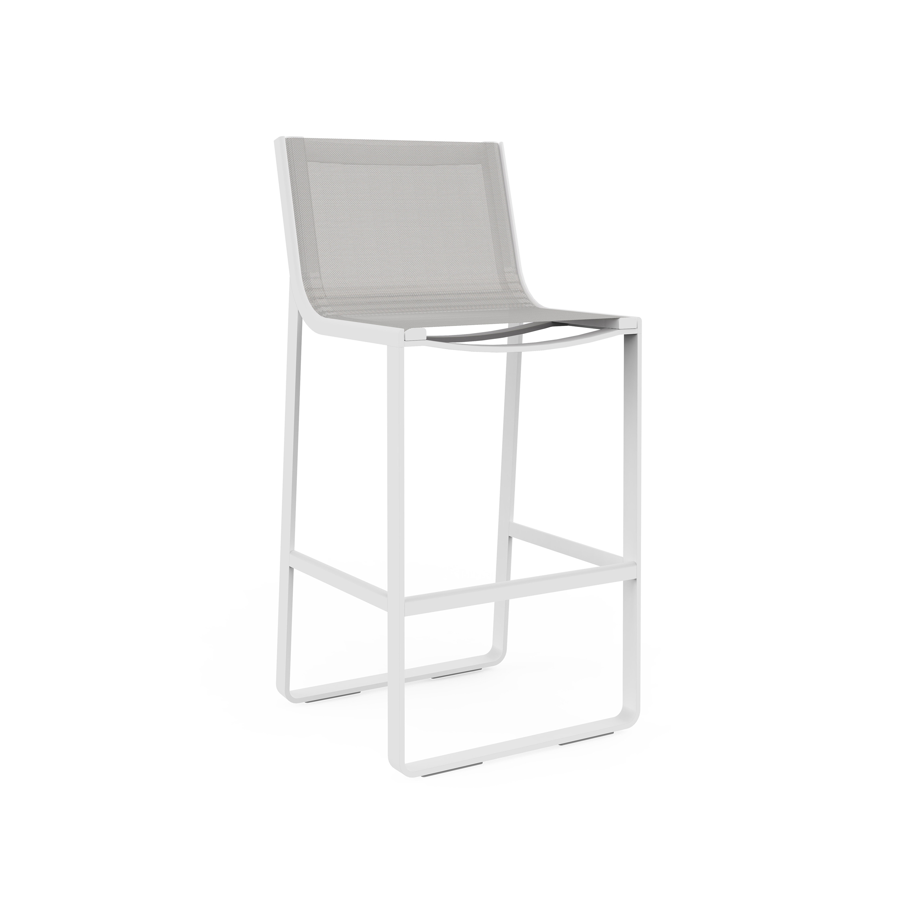 Display product Flat Textil Stool with High Backrest from manufacturer GANDIABLASCO