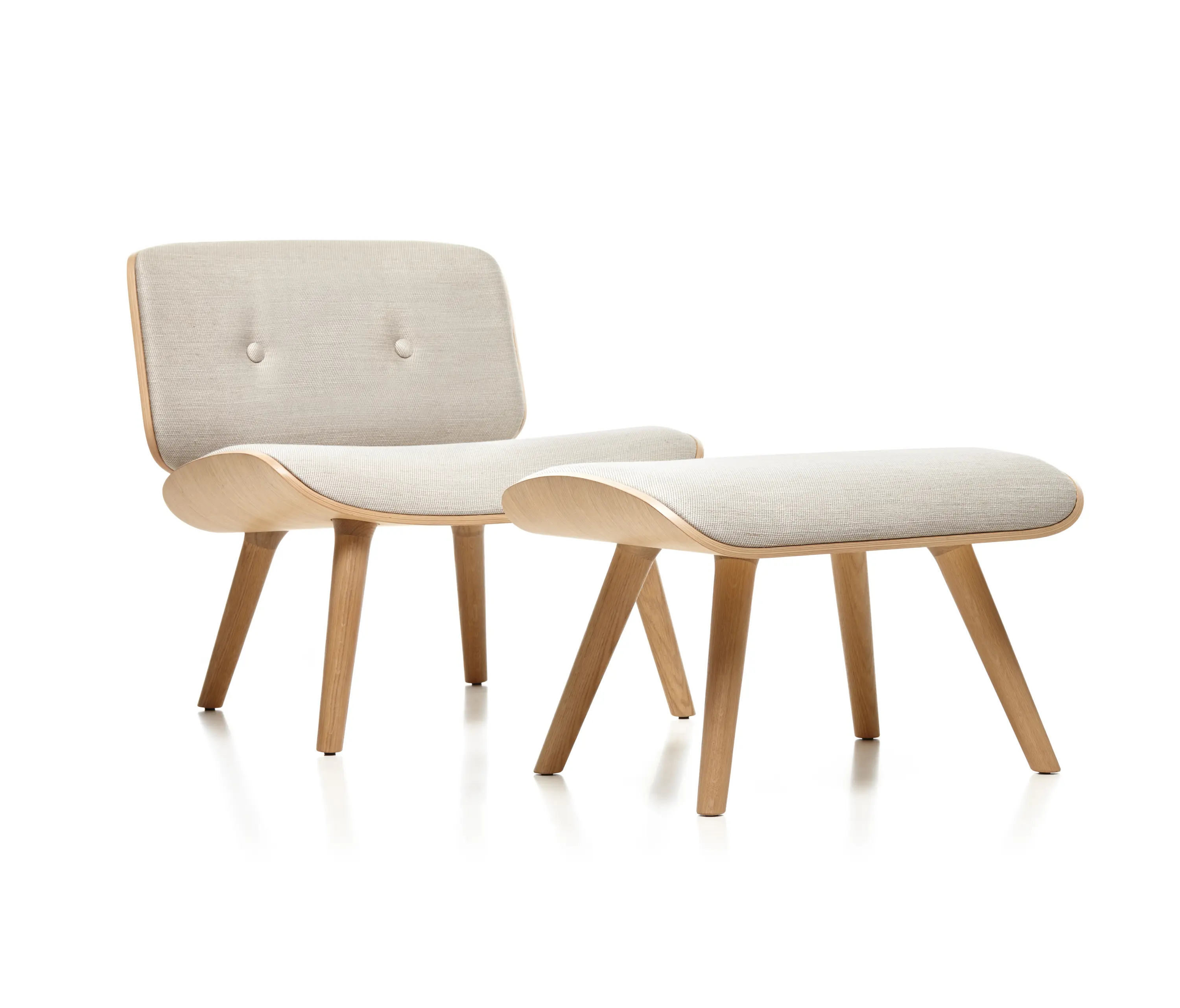moooi - Nut Lounge Chair With Footstool