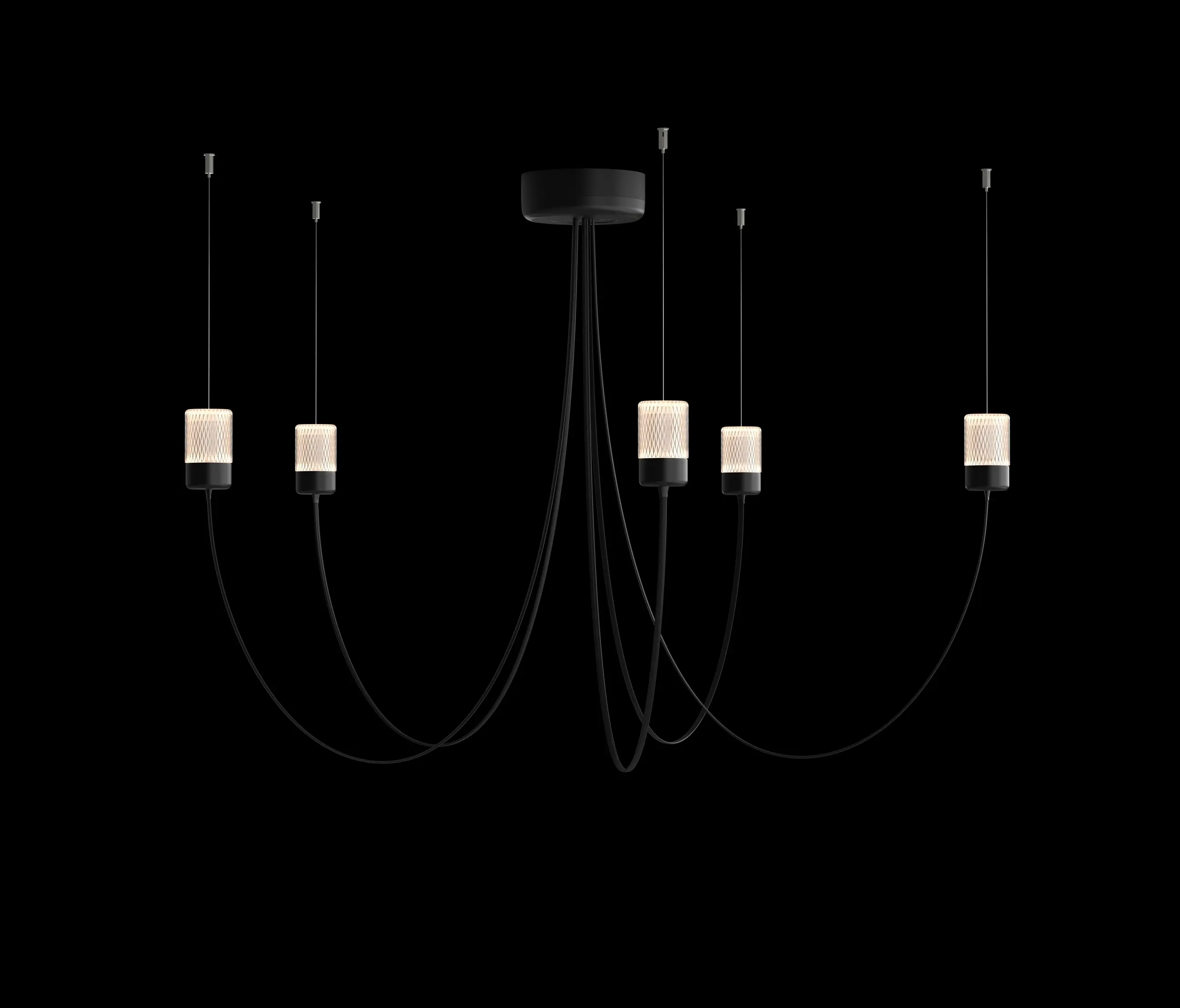 moooi - Gravity Chandelier - 5, Black