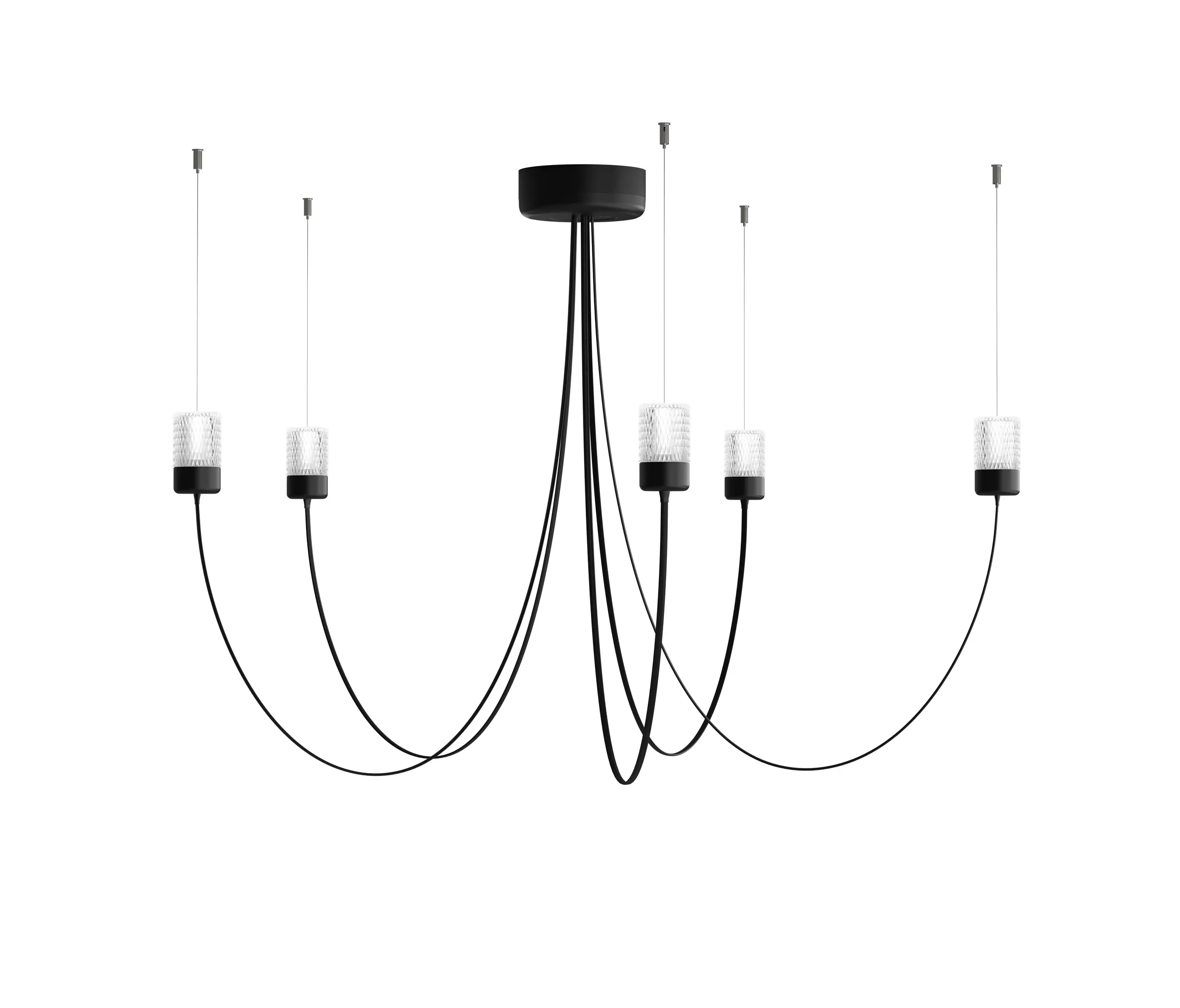moooi - Gravity Chandelier - 5, Black