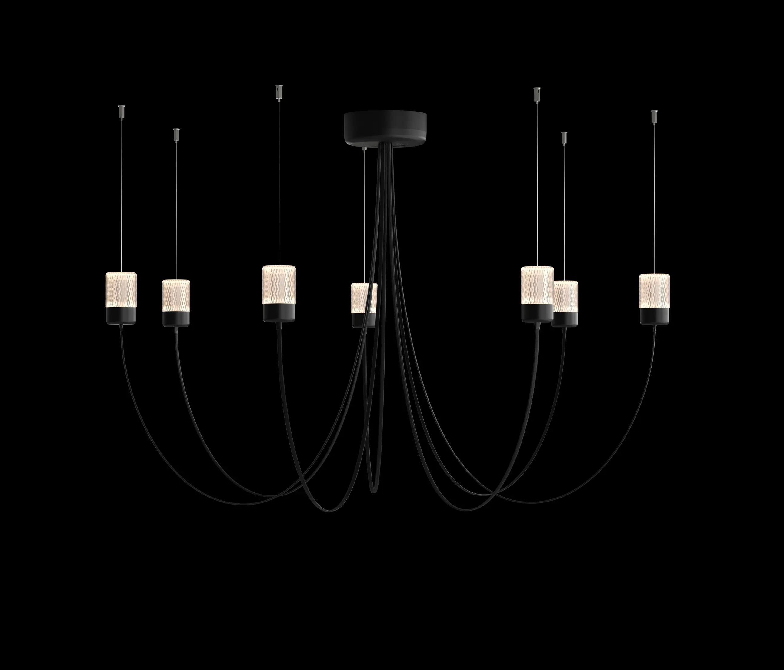 moooi - Gravity Chandelier - 7, Black