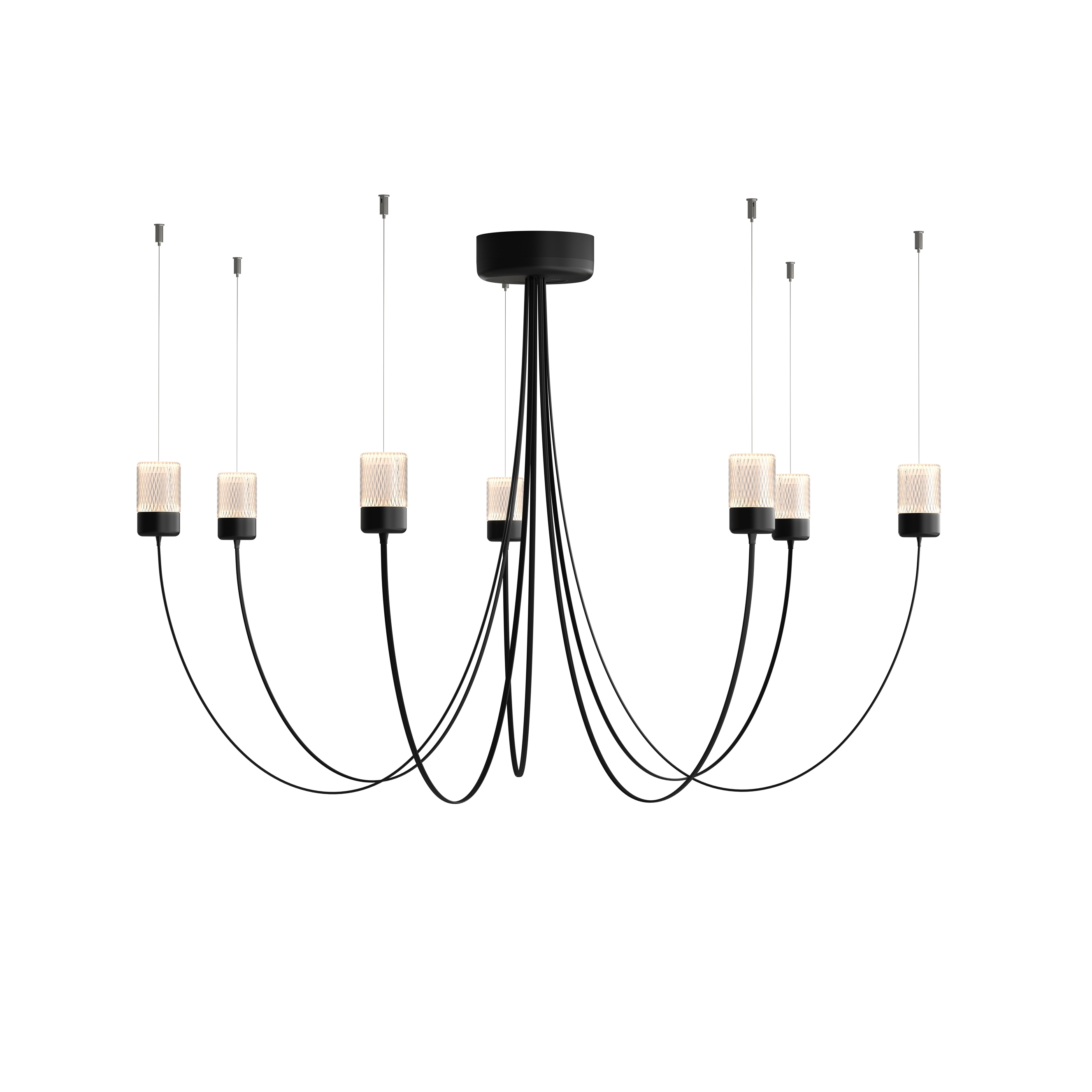 Mostra il prodotto Gravity Chandelier - 7, Black del produttore moooi