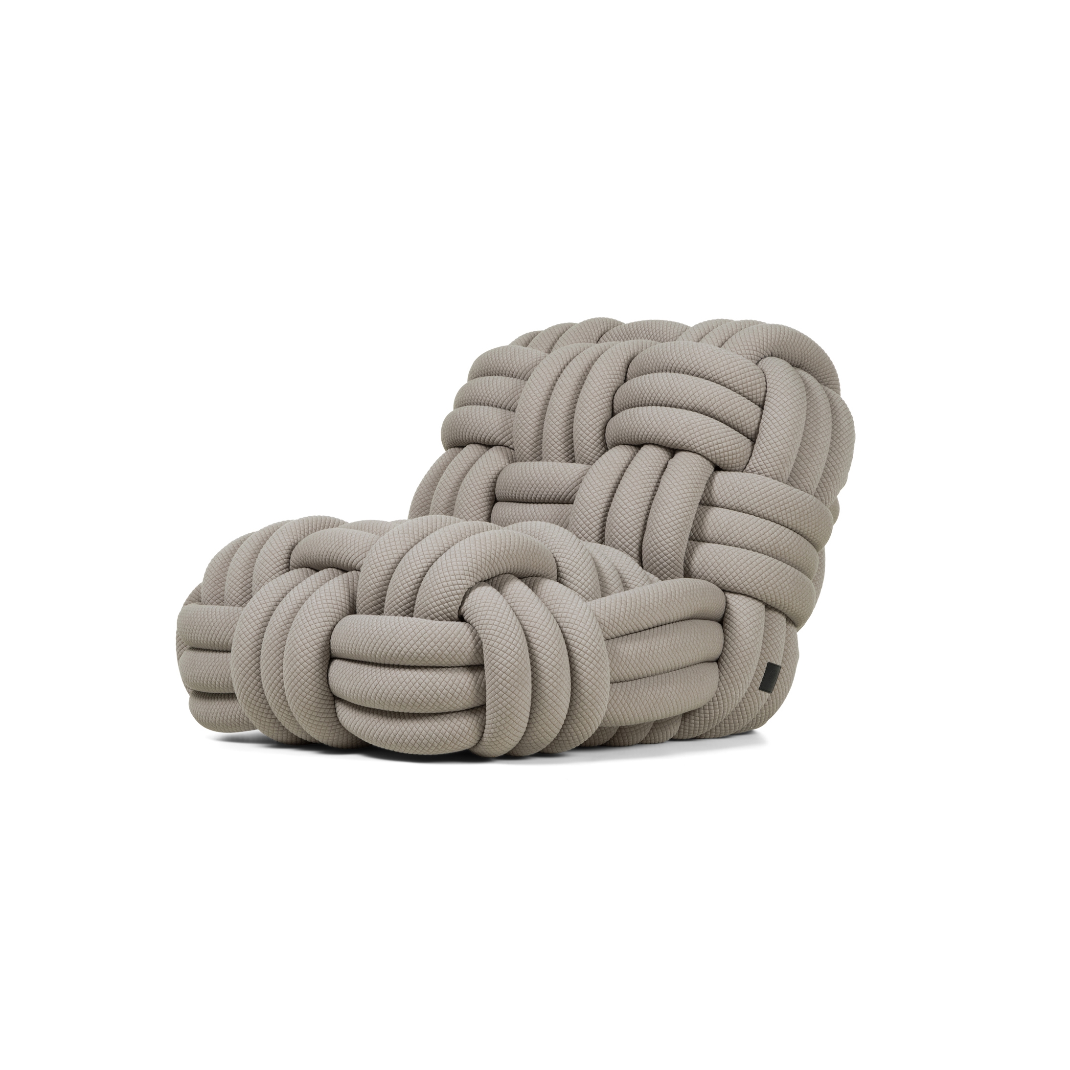 Knitty Lounge Chair, Pearl Taupe