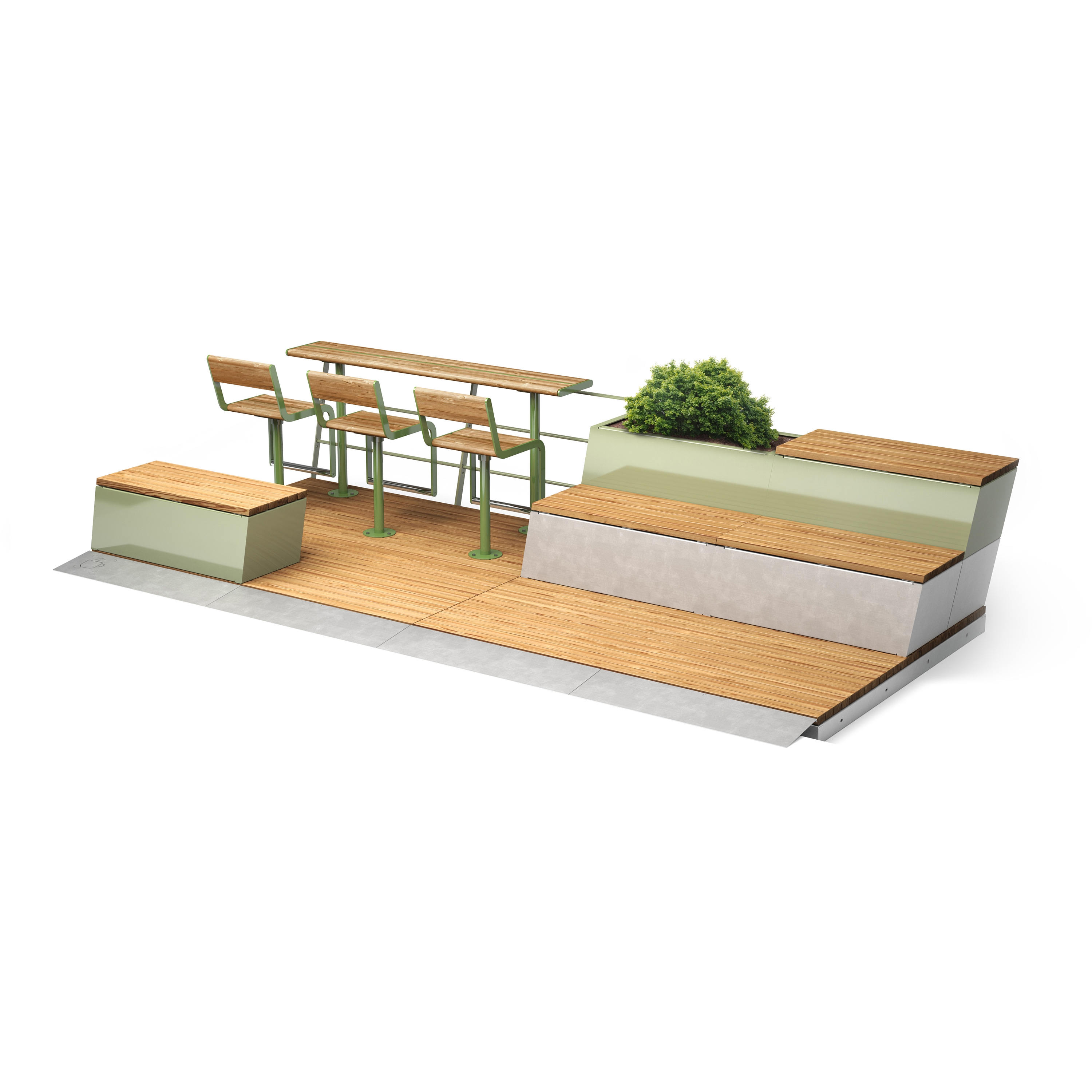 Display product Parklet 2.0 from manufacturer Vestre
