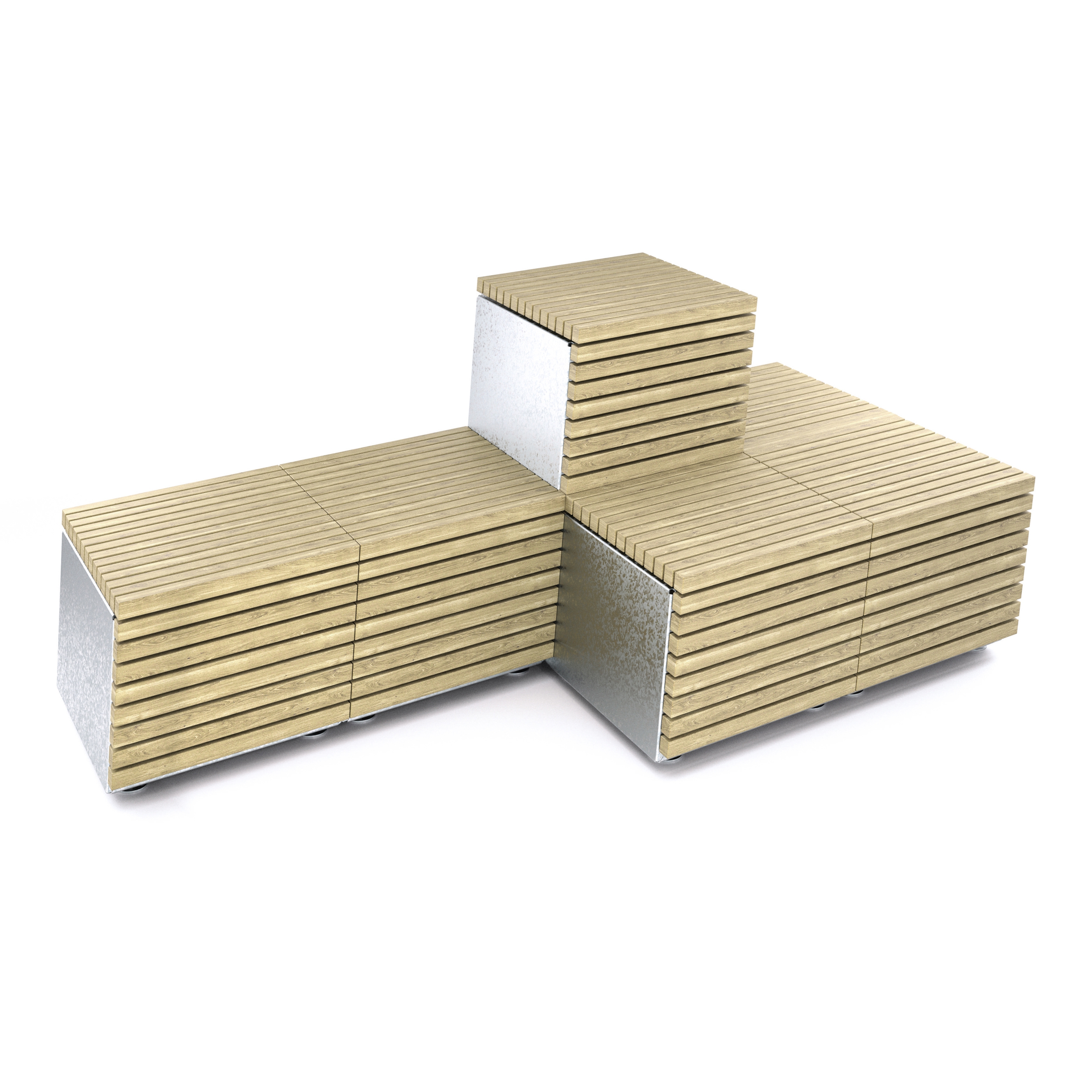 Display product Code module bench from manufacturer Vestre