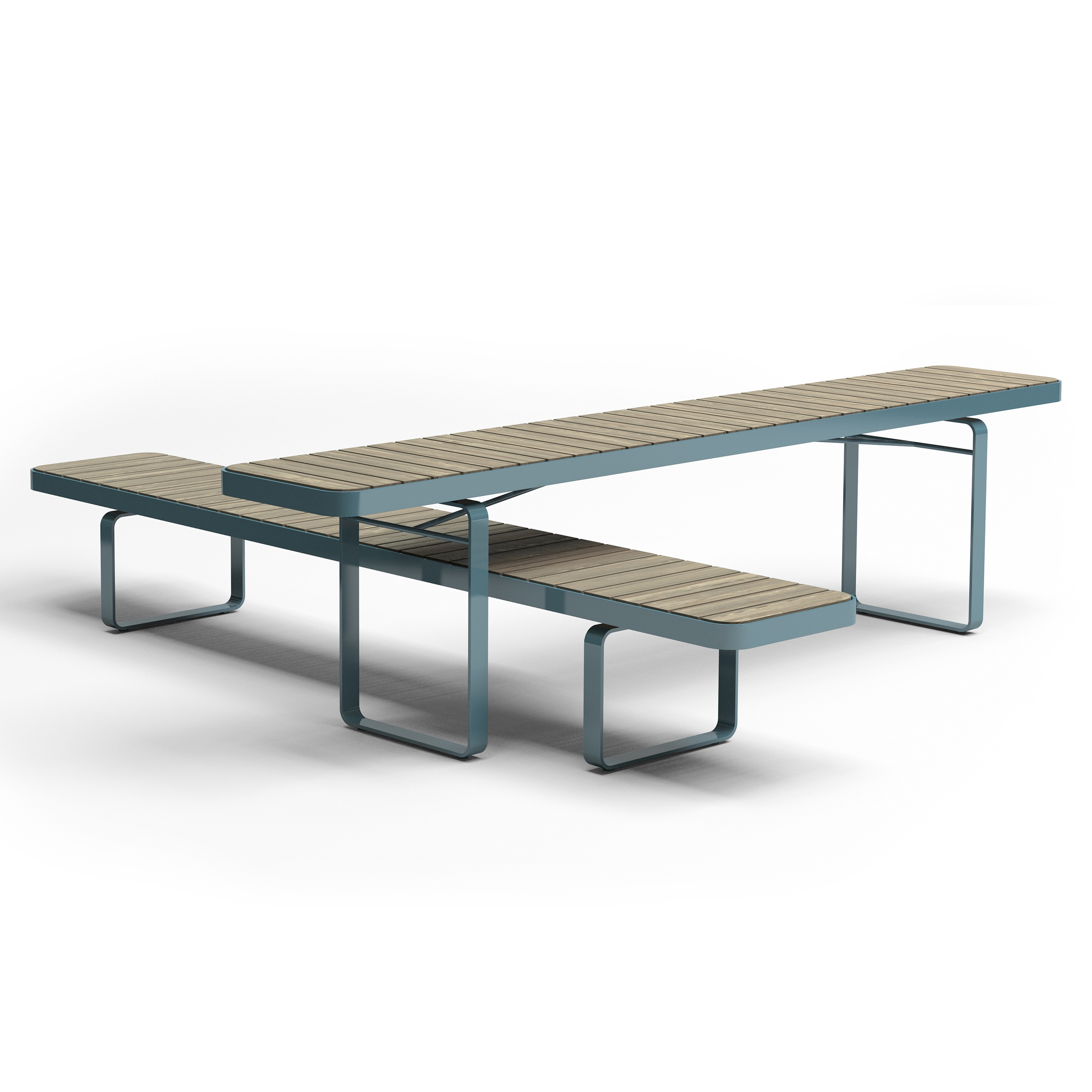Display product Forum bench & table from manufacturer Vestre