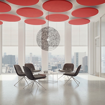 Mostra il prodotto acoustic ceiling sails del produttore adeco