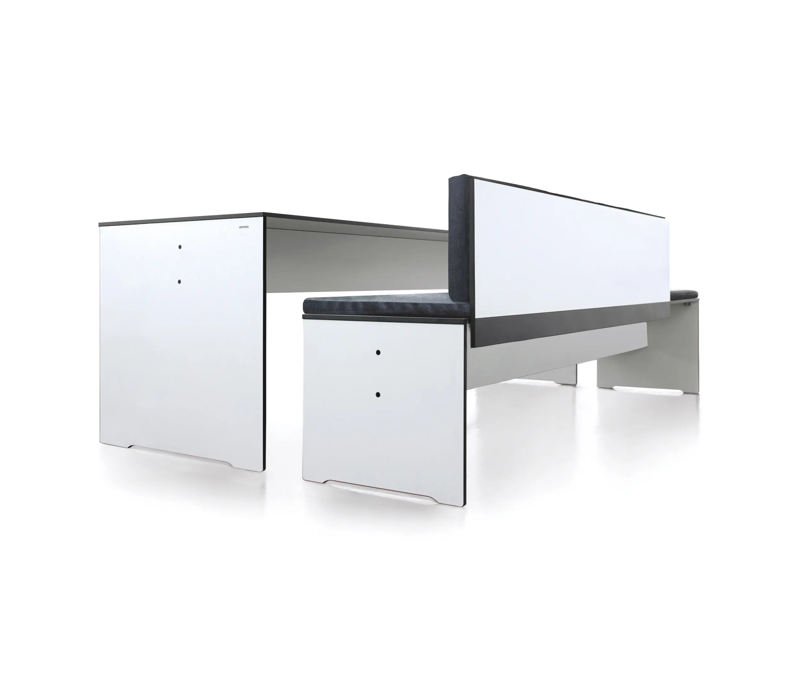 conmoto - Riva bench with backrest