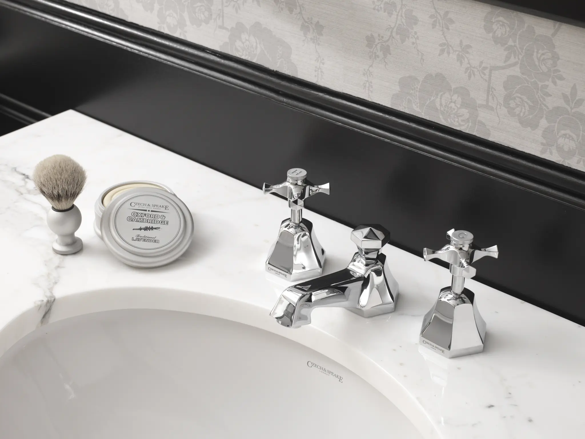 Czech & Speake - Cubist Thermostatic Mixer with Crosstop