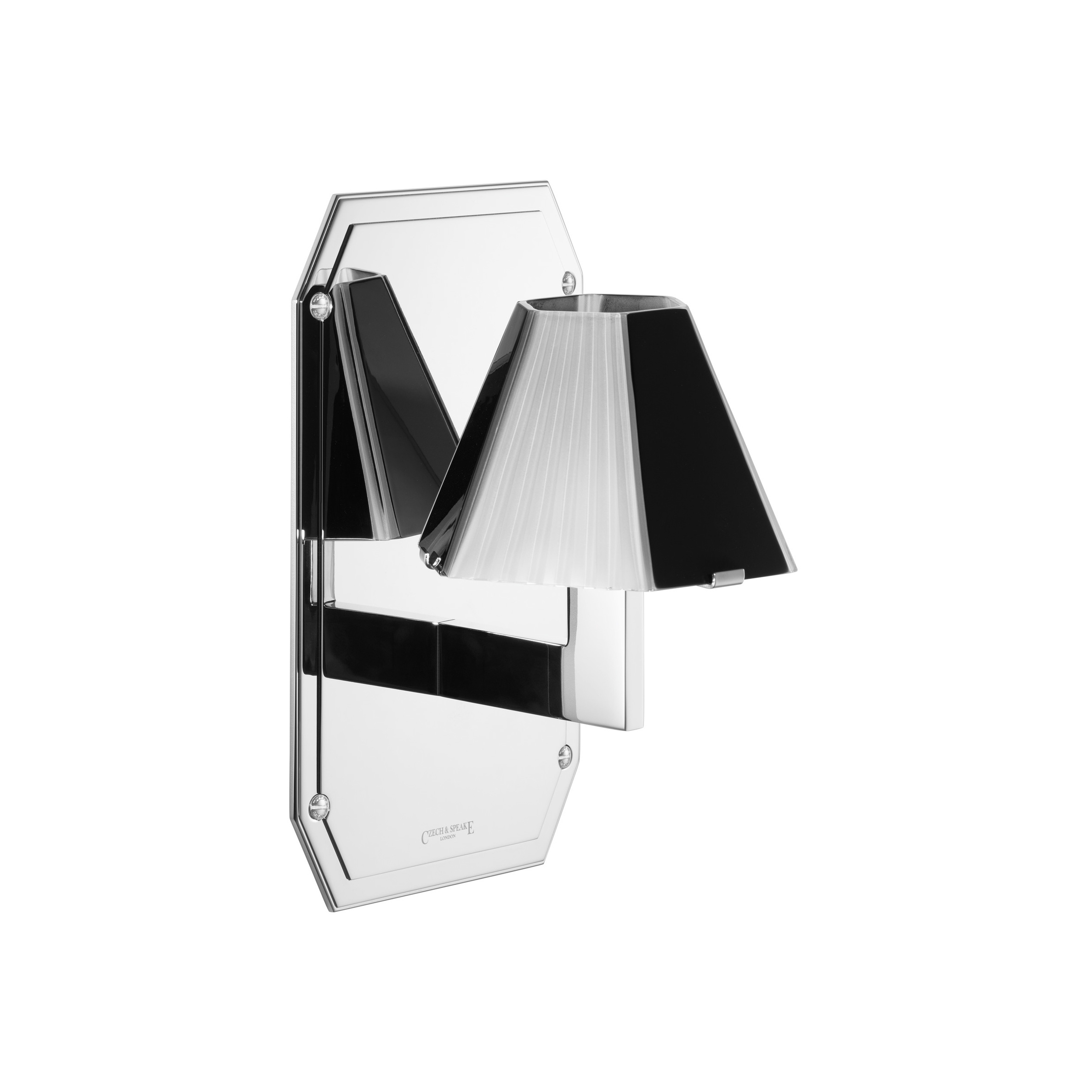 Afficher le produit Cubist Wall Light on Back Plate du fabricant Czech & Speake
