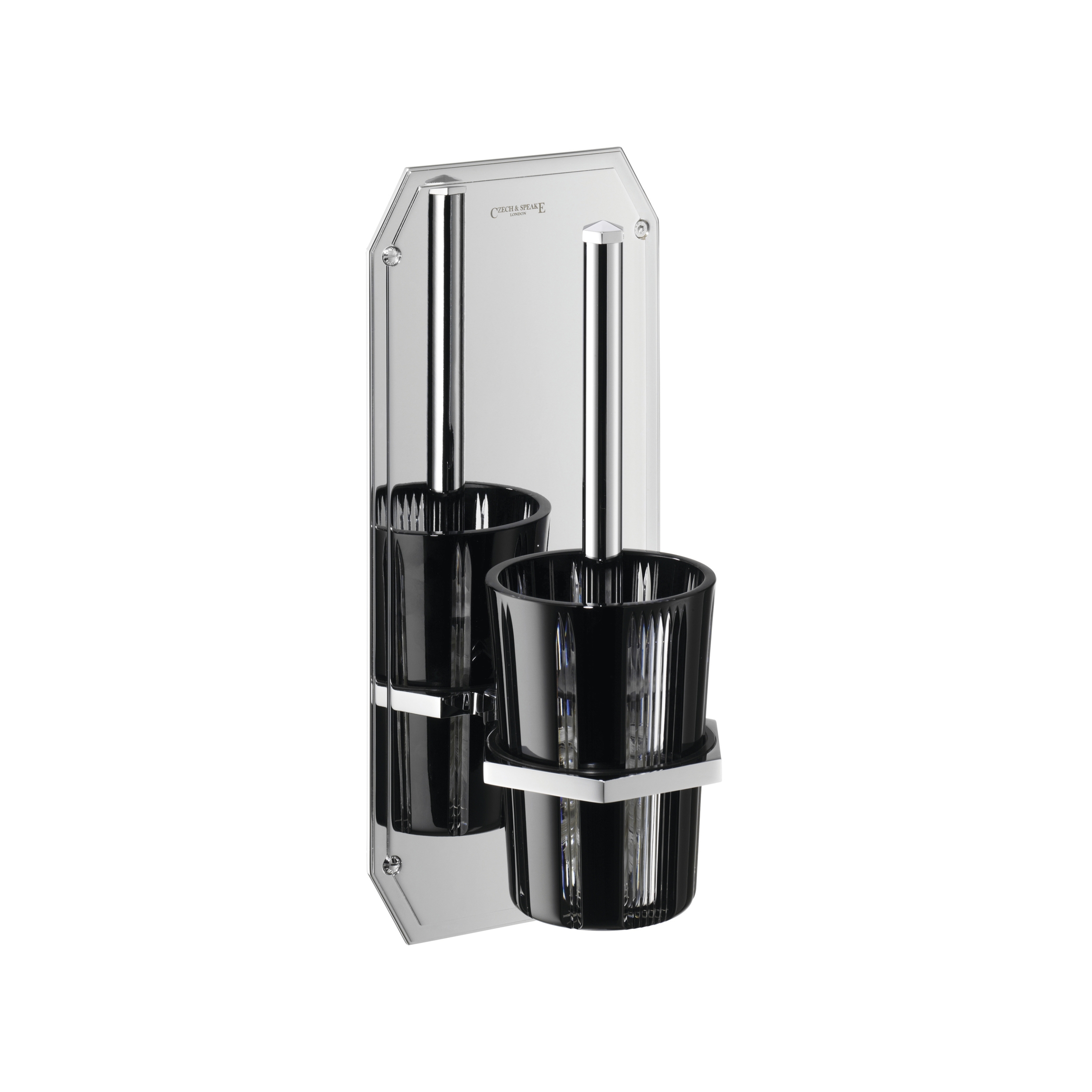 Afficher le produit Cubist Wall Mounted Lavatory Brush and Holder du fabricant Czech & Speake