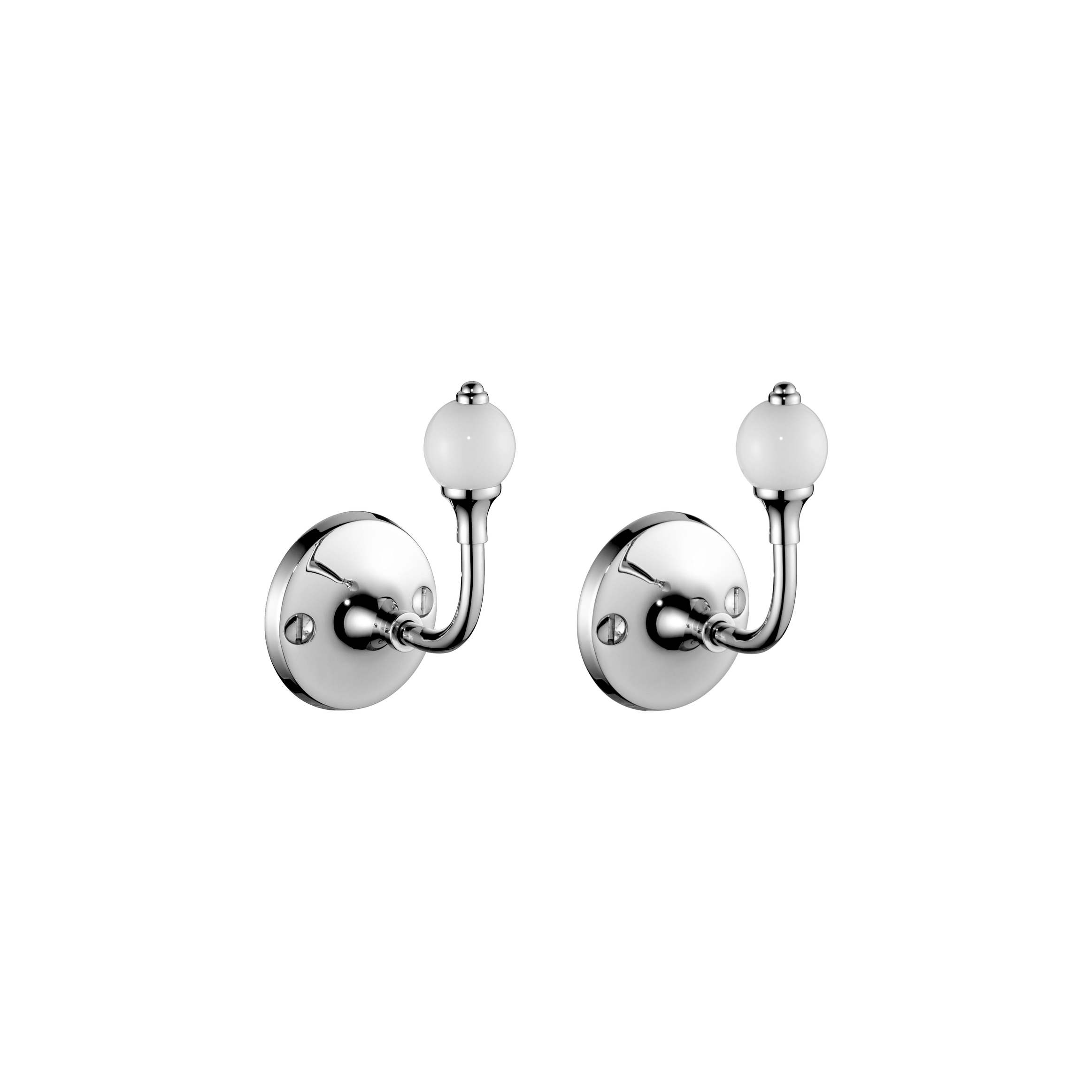 Afficher le produit Edwardian Single Robe Hooks (Pair) du fabricant Czech & Speake