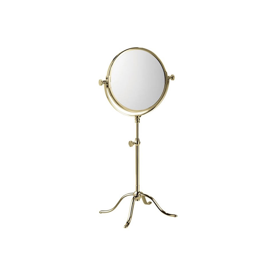 Afficher le produit Edwardian Free Standing Shaving/Make-Up Mirror in DuraGold du fabricant Czech & Speake