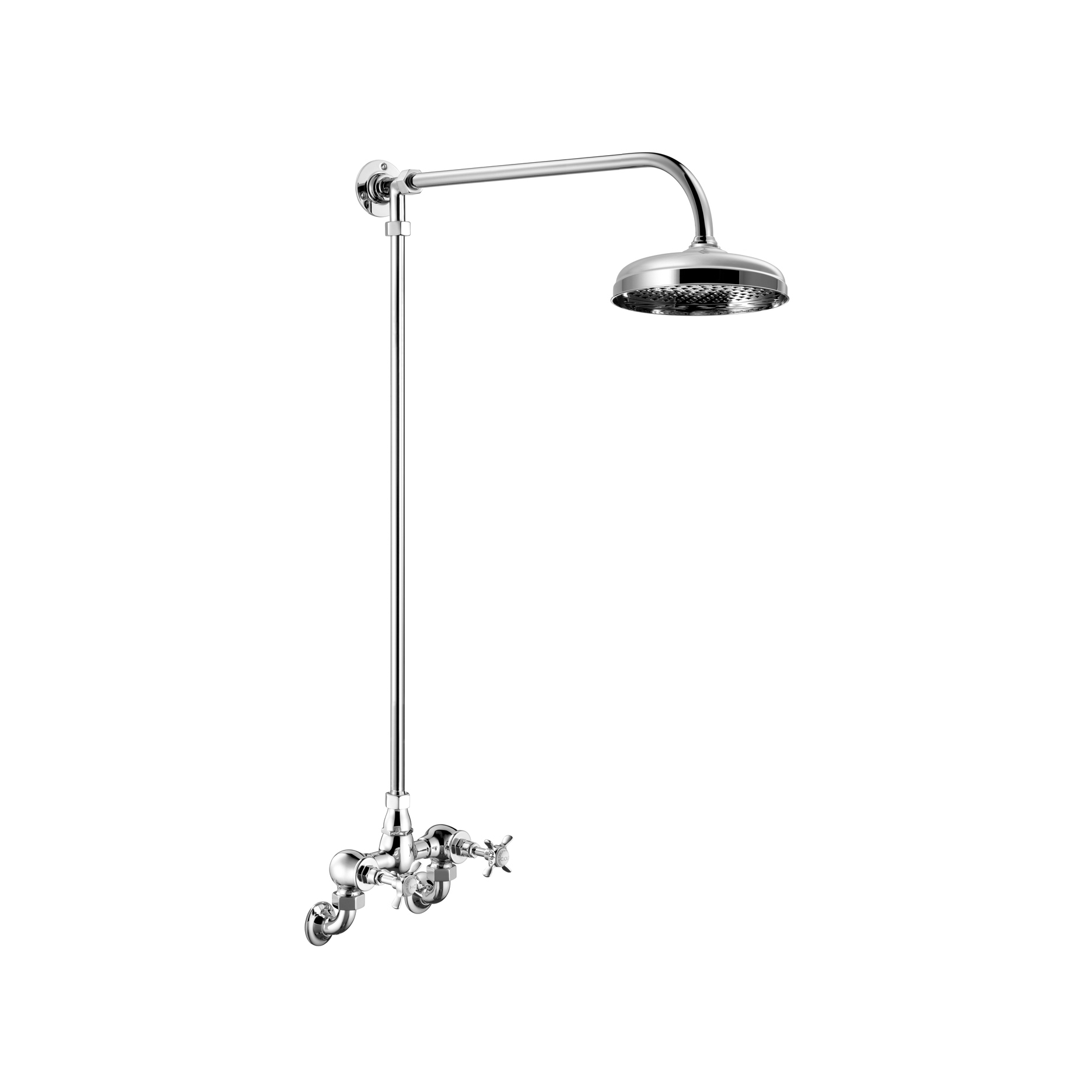 Display product Edwardian Fixed Rigid Riser & Shower Arm from manufacturer Czech & Speake