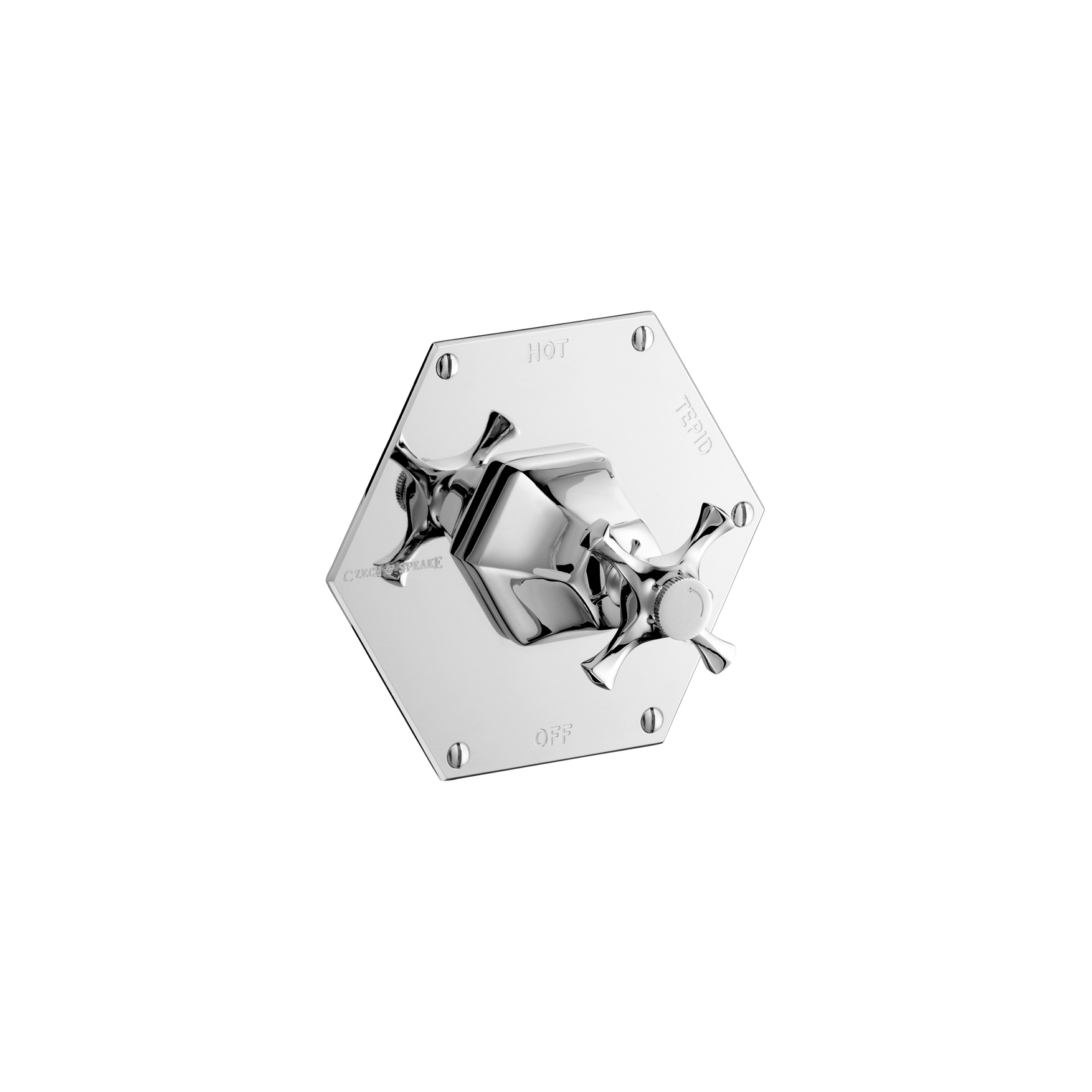 Display product Cubist Thermostatic Mixer with Crosstop from manufacturer Czech & Speake