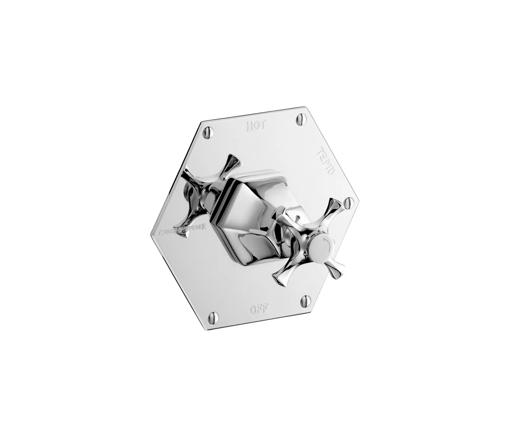 Czech & Speake - Cubist Thermostatic Mixer with Crosstop