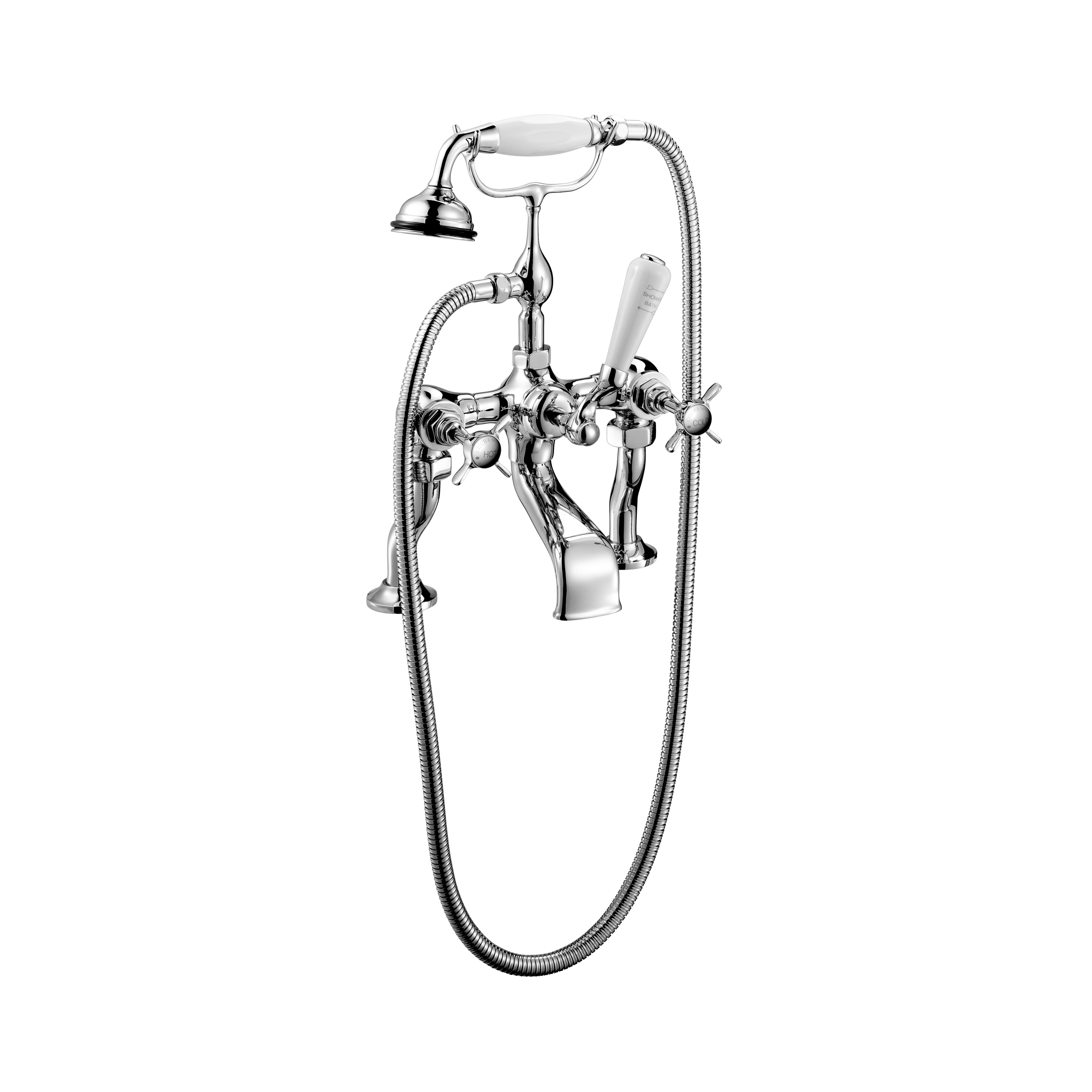 Display product Edwardian Deck-Mounted Two-Hole Bath Mixer with Stand Feet from manufacturer Czech & Speake