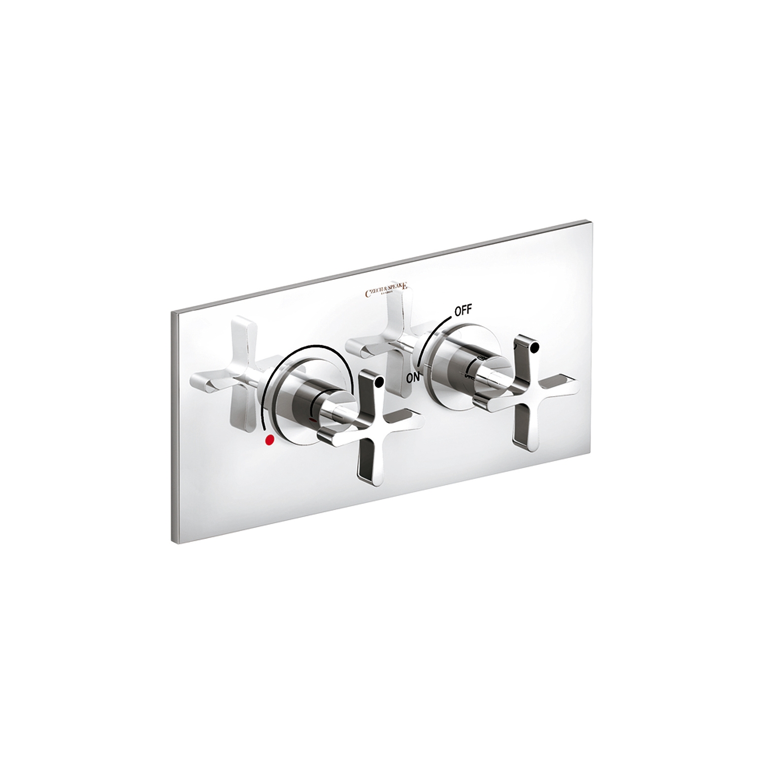 Display product DCA ½" Concealed Thermostatic Mixer with Volume Control, Horizontal Plate from manufacturer Czech & Speake
