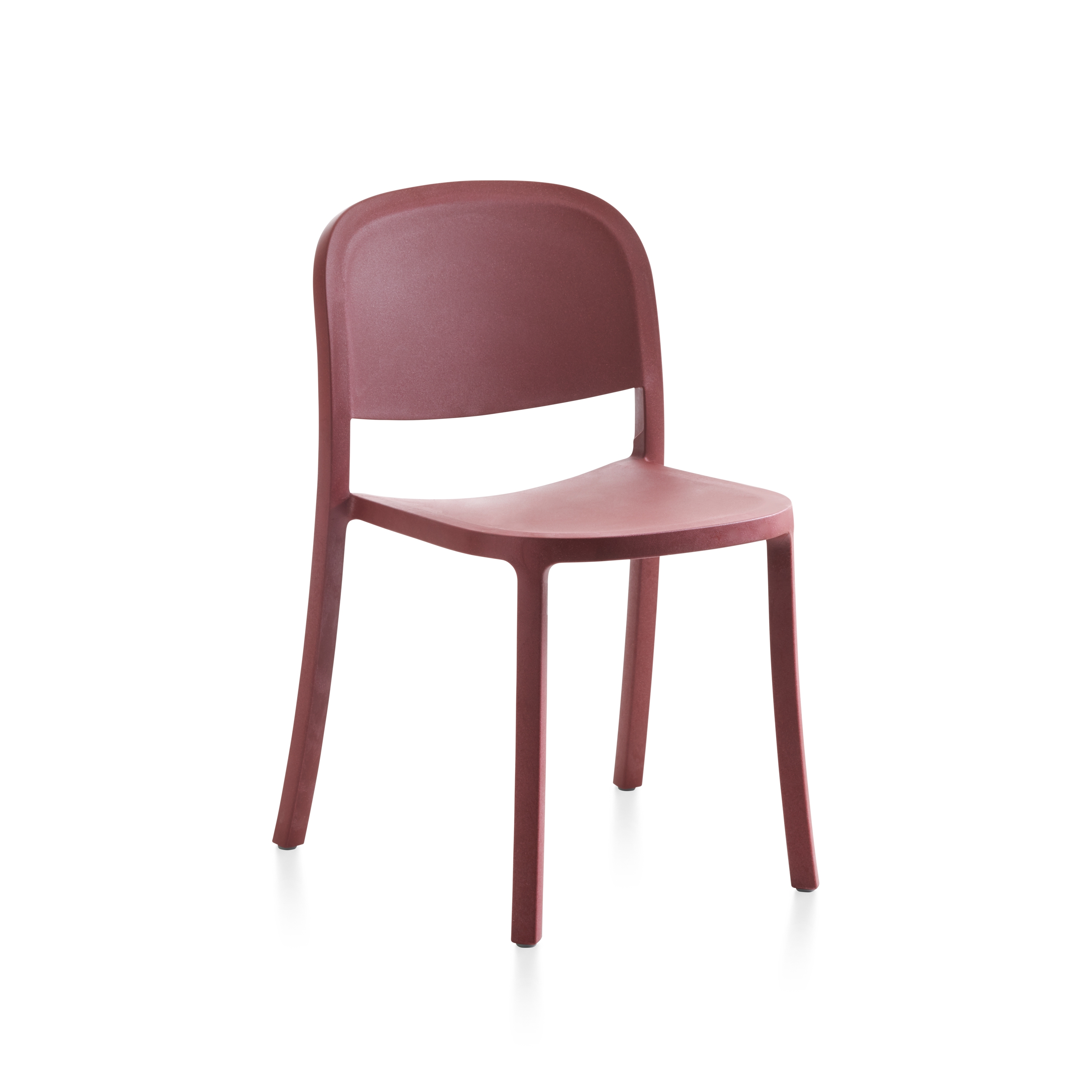 1 Inch Reclaimed Stacking Chair Bordeaux