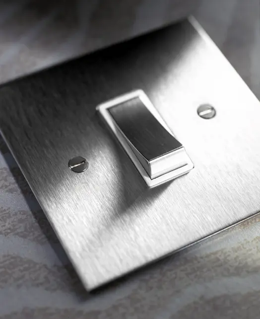 Forbes & Lomax - Unlacquered Brass two gang rocker switch