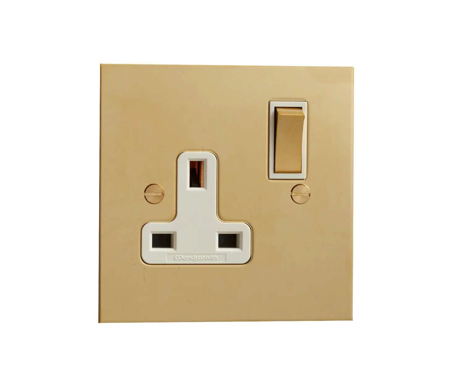 Forbes & Lomax - Unlacquered Brass single 13amp socket