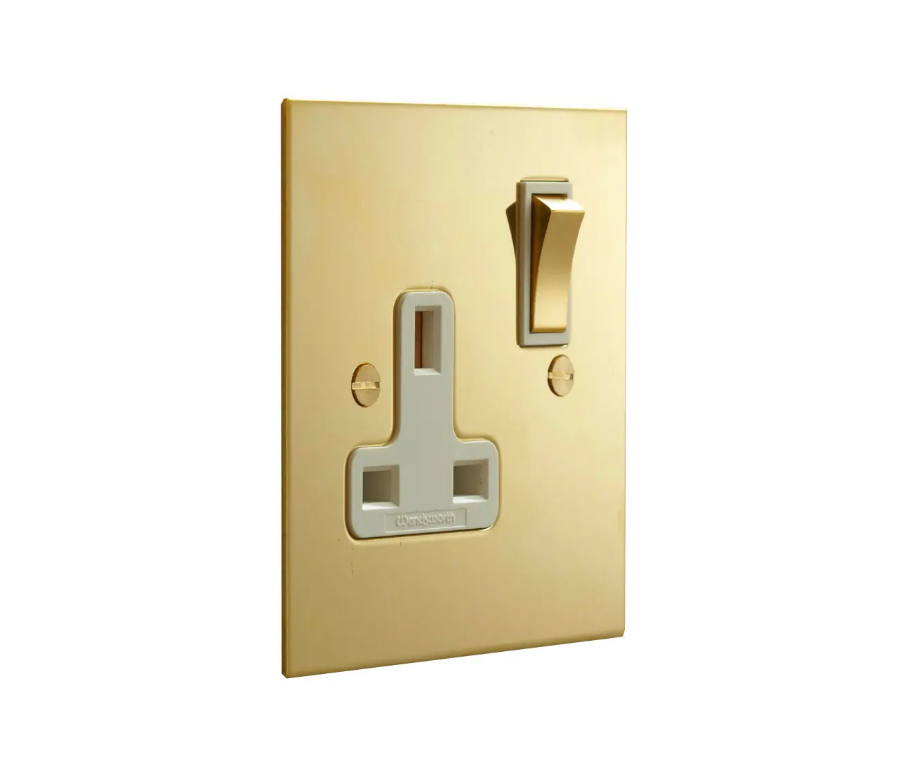 Forbes & Lomax - Unlacquered Brass single 13amp socket