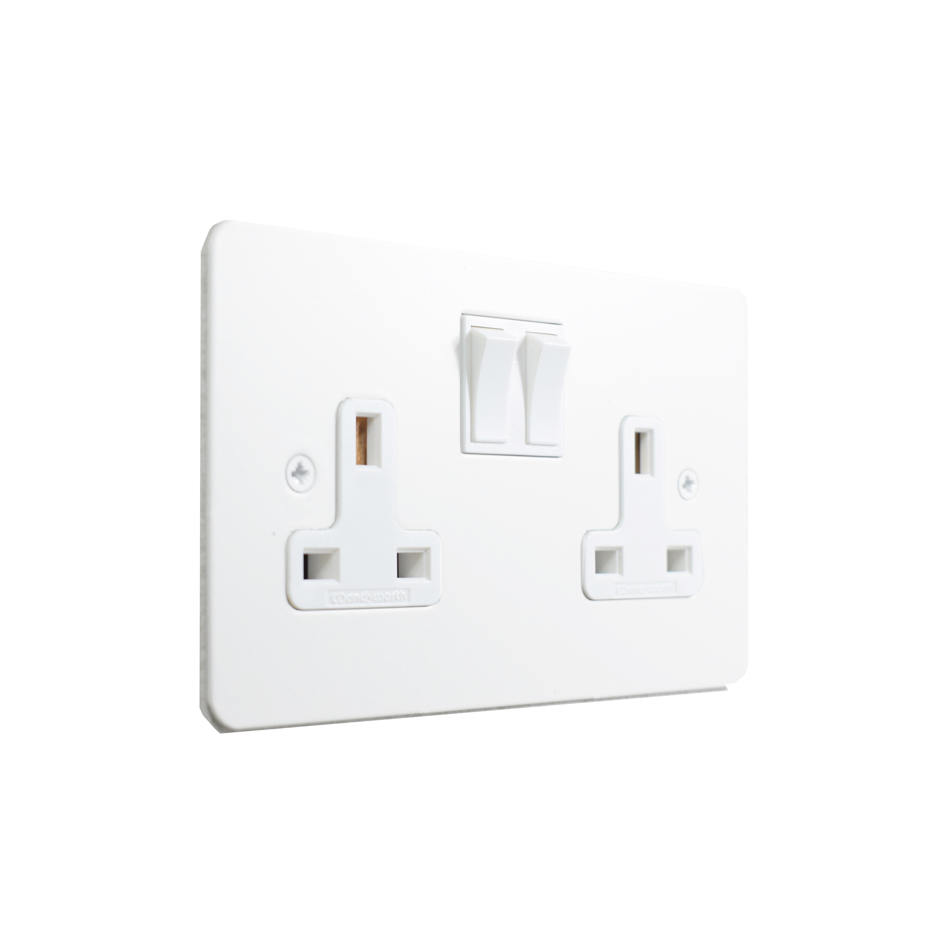 Display product Painted double 13amp socket from manufacturer Forbes & Lomax