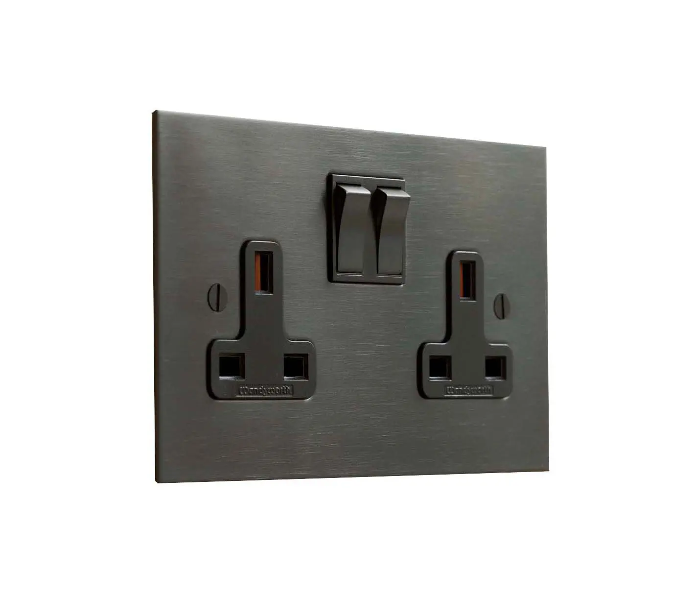Forbes & Lomax - Antique Bronze double 13amp socket
