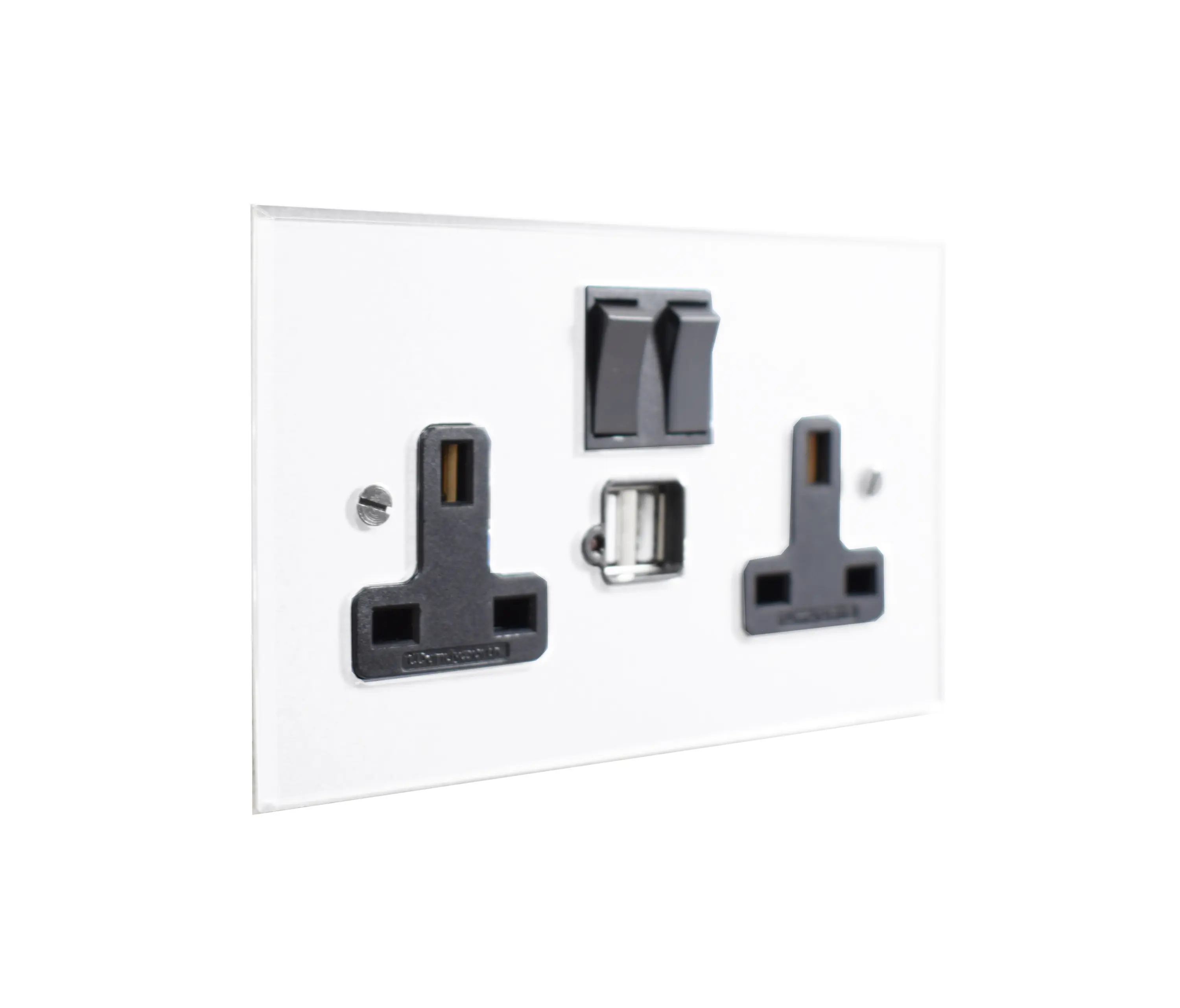Forbes & Lomax - Invisible double 13amp socket with USB