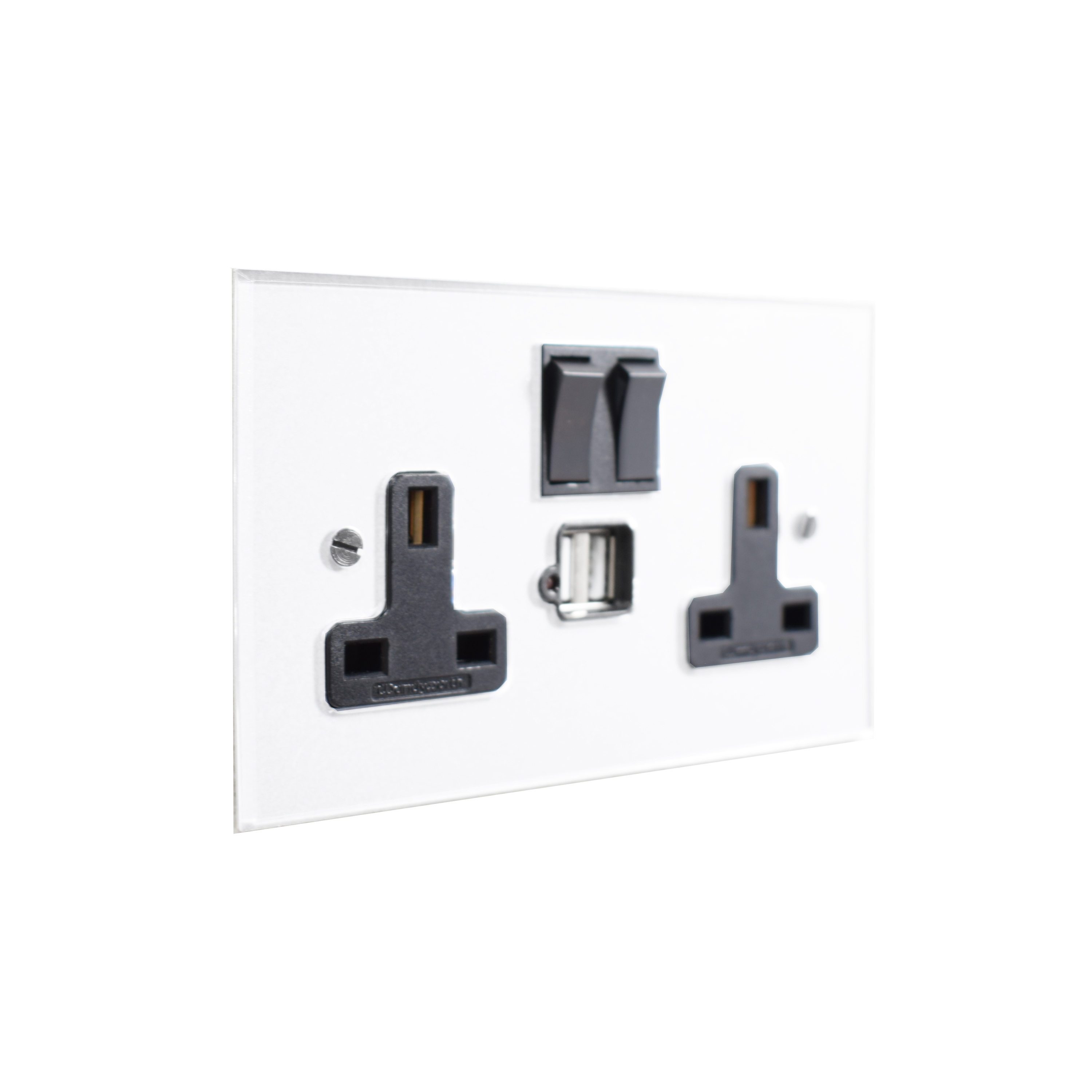 Display product Invisible double 13amp socket with USB from manufacturer Forbes & Lomax
