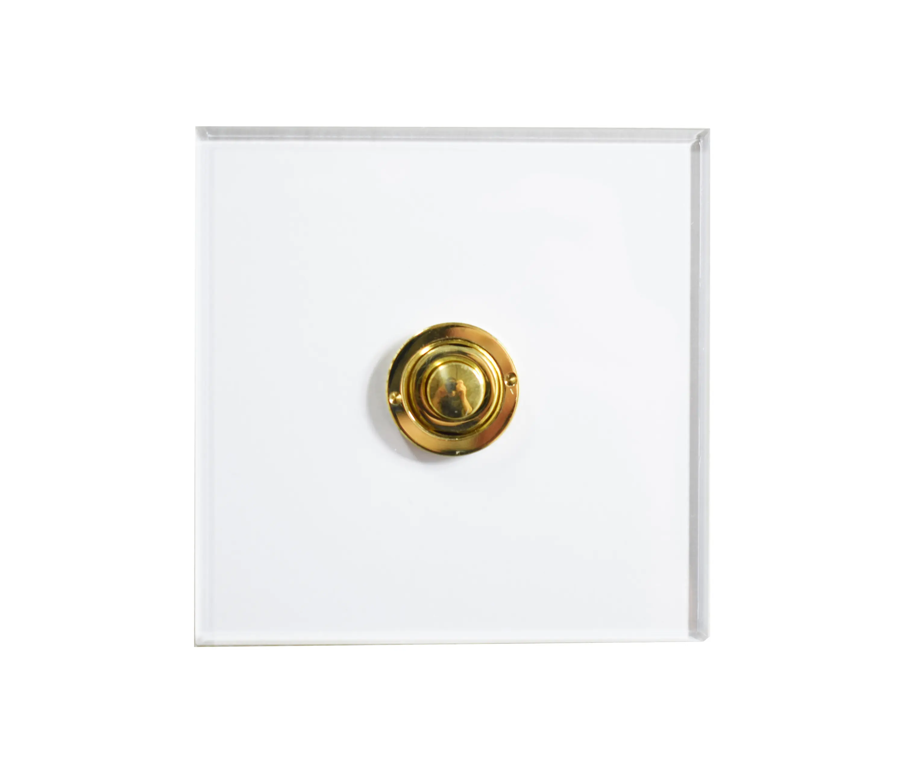 Forbes & Lomax - Invisible Lightswitch® with Unlacquered Brass button dimmer