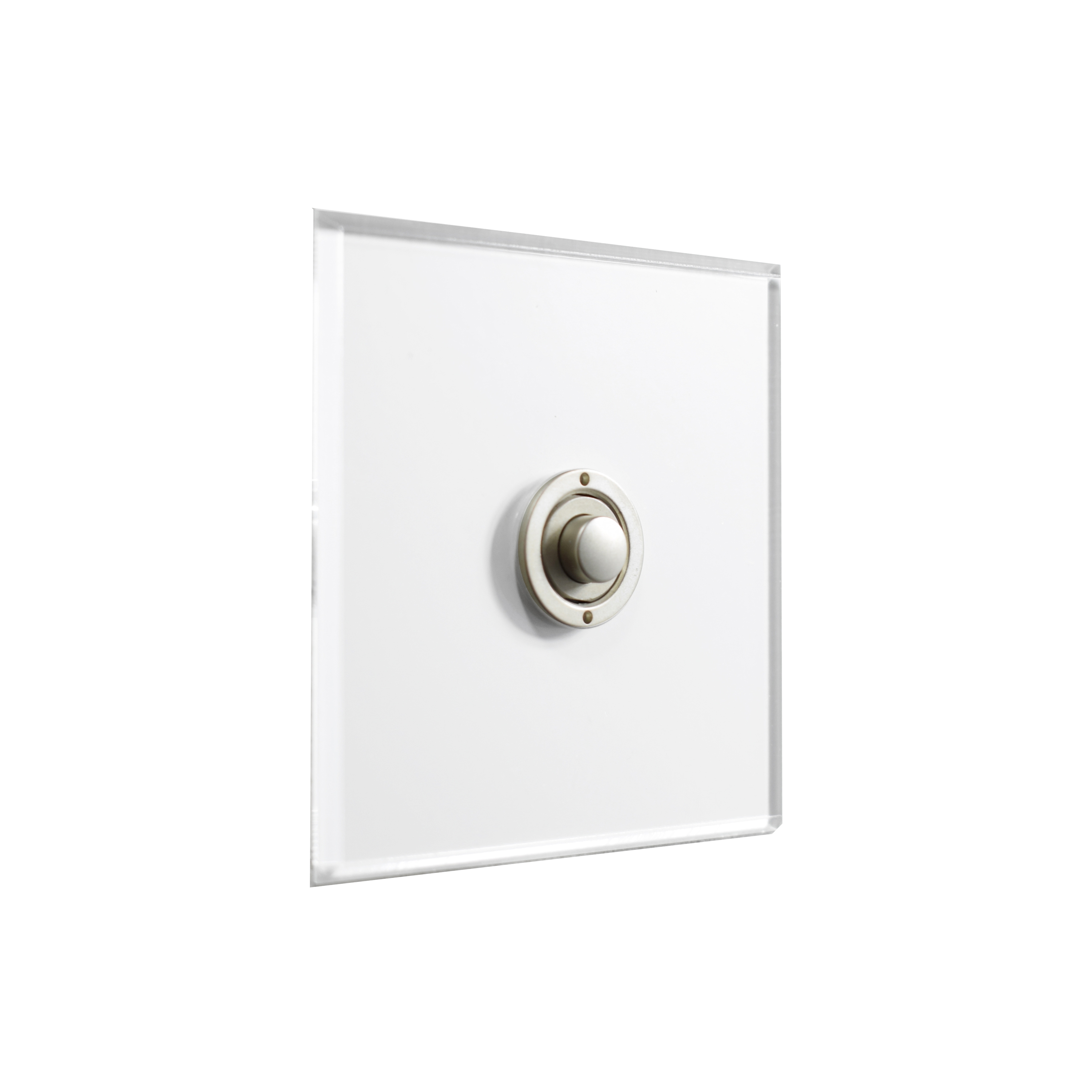 Display product Invisible Lightswitch® with Stainless Steel button dimmer from manufacturer Forbes & Lomax