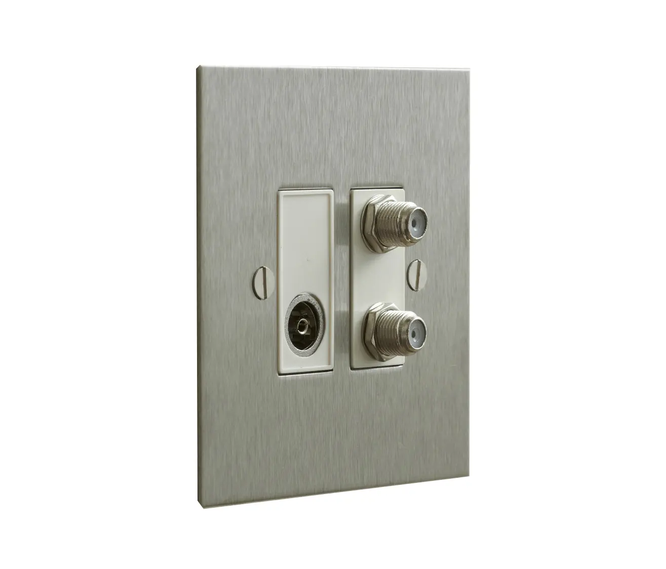 Forbes & Lomax - Stainless Steel TV and Satellite socket