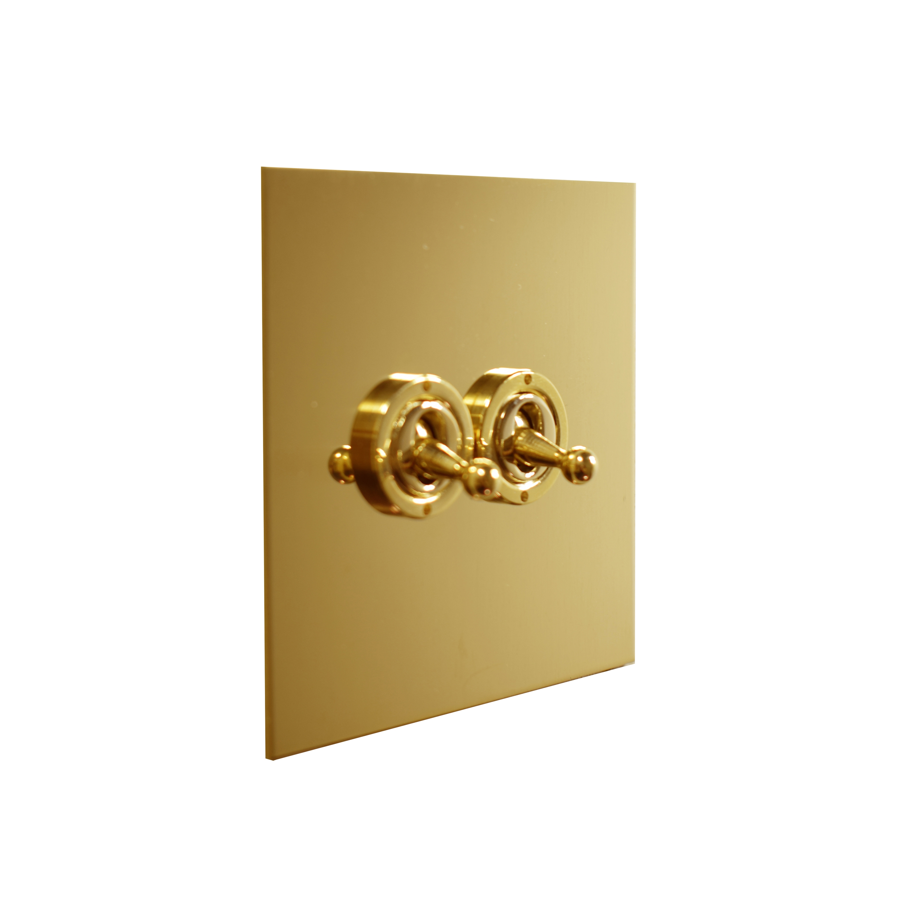 Produkt Unlacquered Brass two gang dolly switch des Herstellers Forbes & Lomax anzeigen