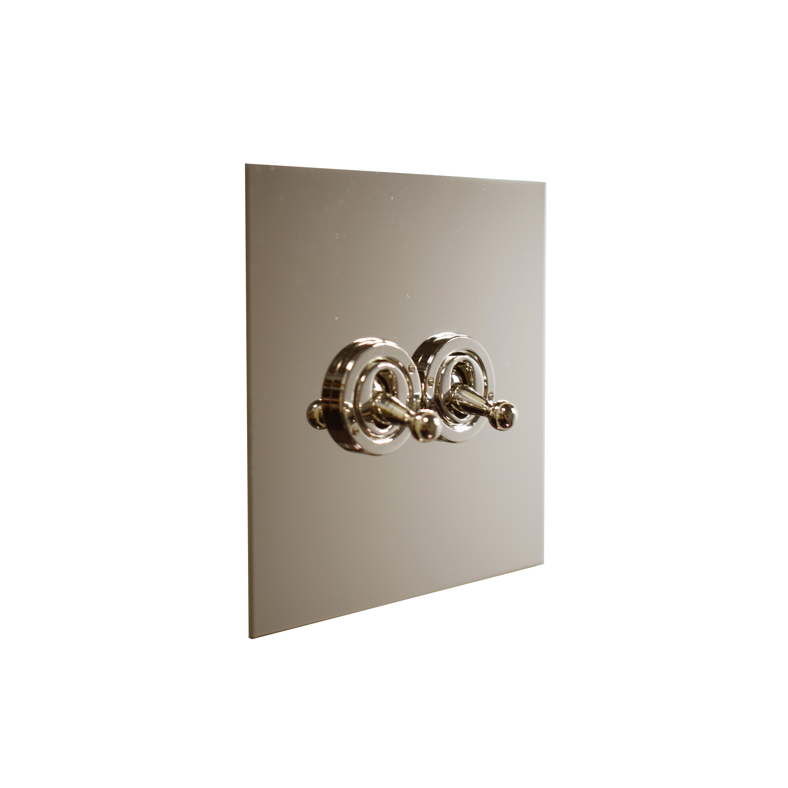 Produkt Nickel Silver two gang dolly switch des Herstellers Forbes & Lomax anzeigen
