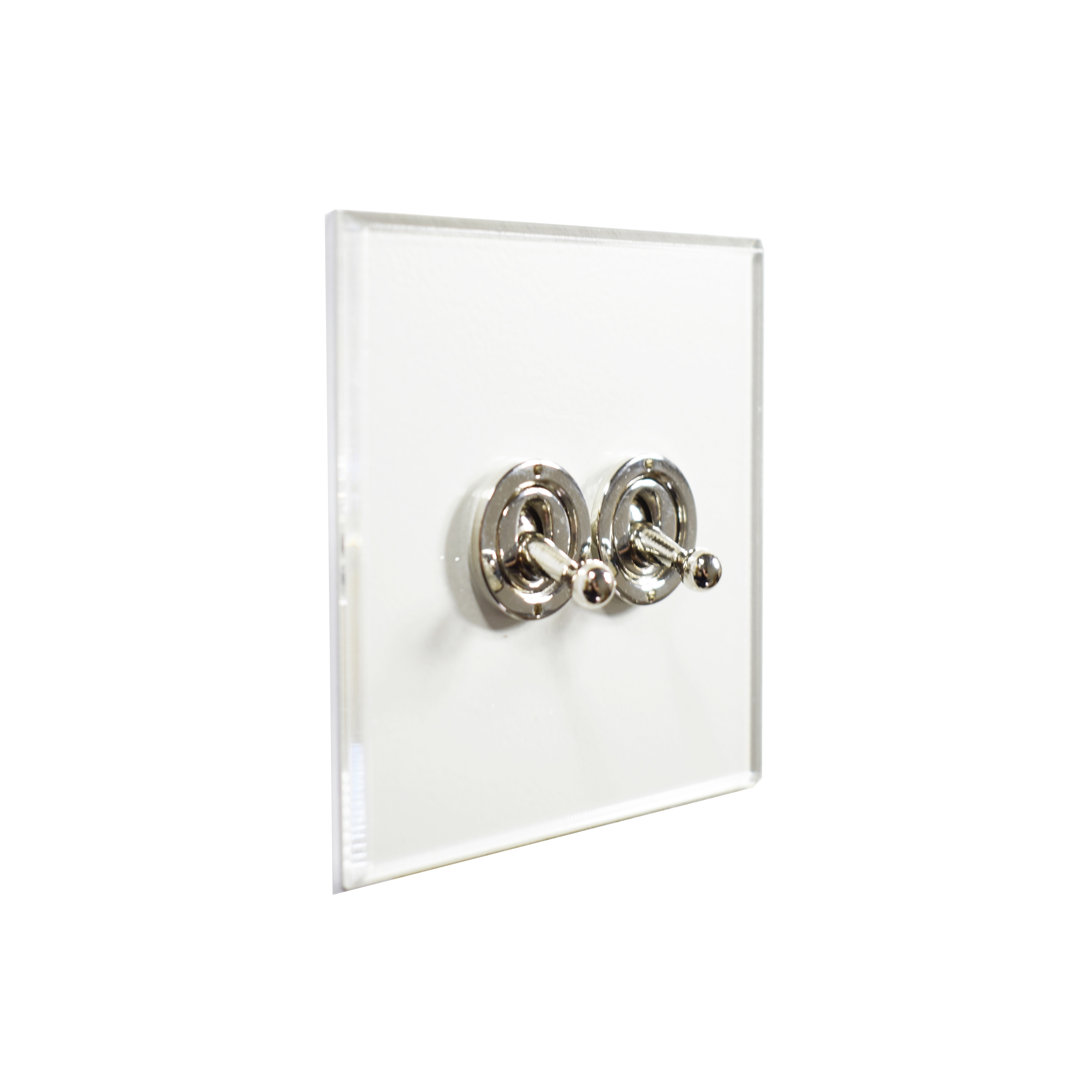 Produkt Invisible Lightswitch® with Nickel Silver two gang dolly des Herstellers Forbes & Lomax anzeigen