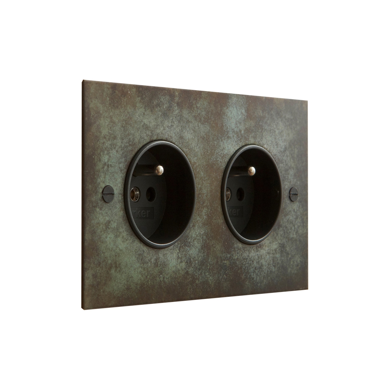 Display product Verdigris double French socket from manufacturer Forbes & Lomax